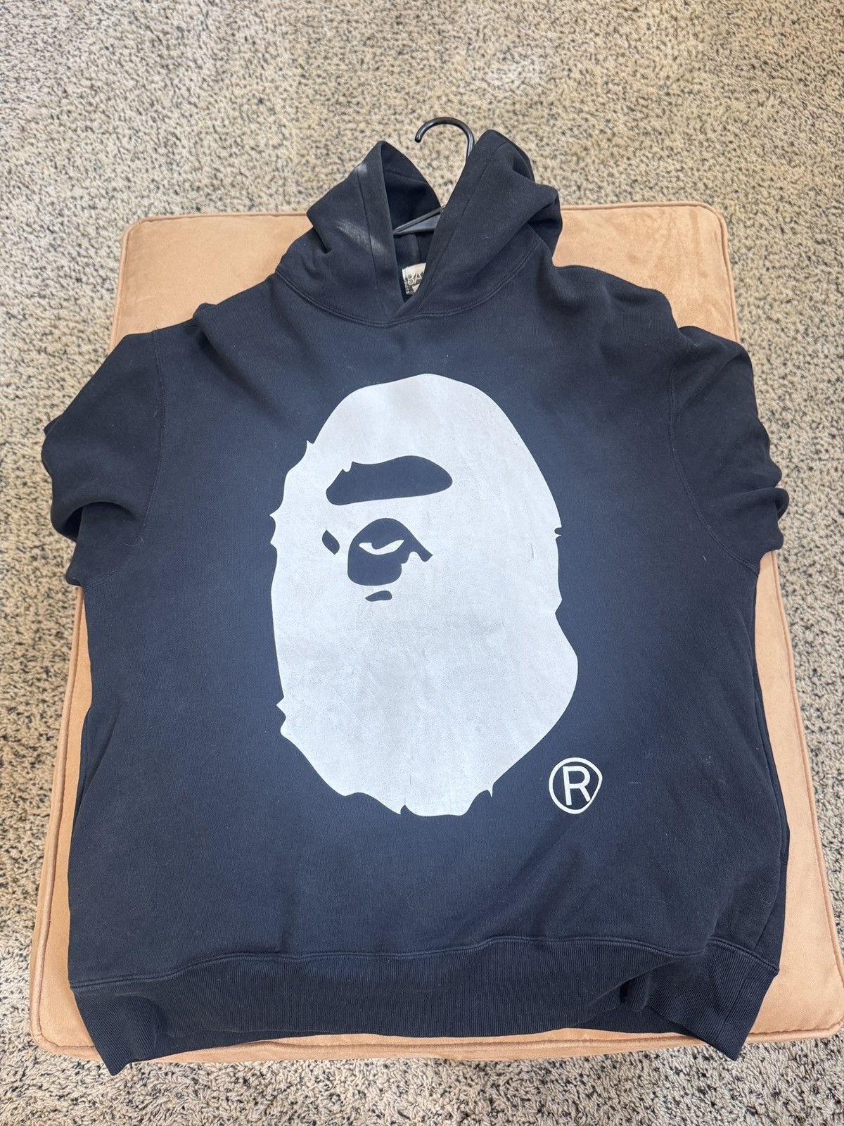 Bape BAPE “Giant Ape Head Pullover Hoodie” (black/white) Size US M / EU 48-50 / 2 - 1 Thumbnail