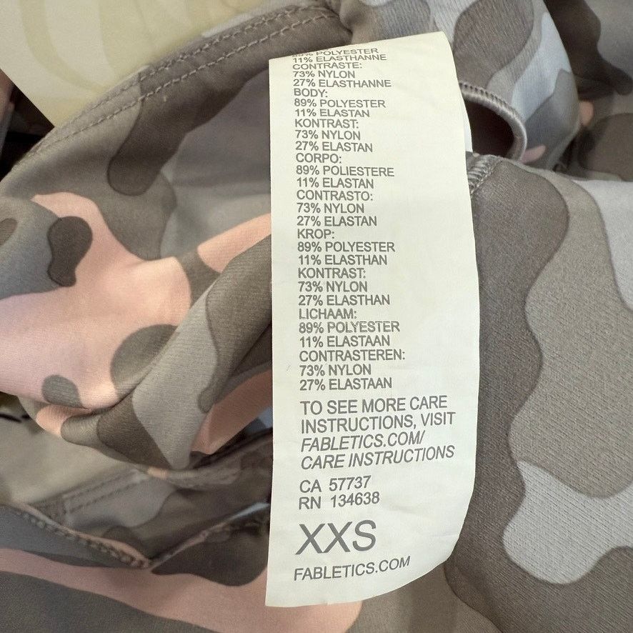 Fabletics Fabletics Ella High Impact Sports Bra in Pink Camo, Size XXS Size ONE SIZE - 5 Thumbnail
