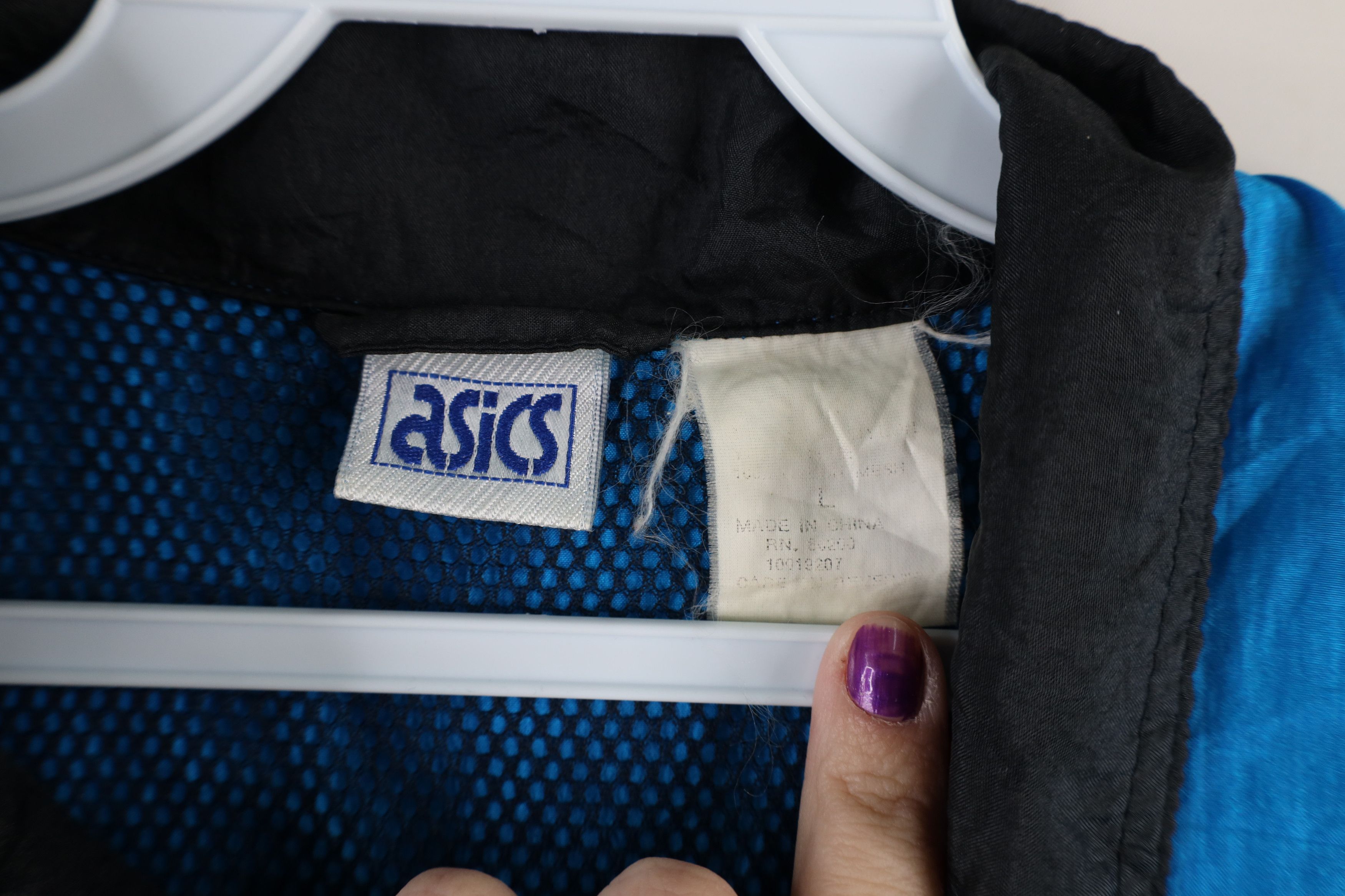 Asics Vintage 90s Asics New York Marathon Windbreaker Jacket Size US L / EU 52-54 / 3 - 7 Thumbnail