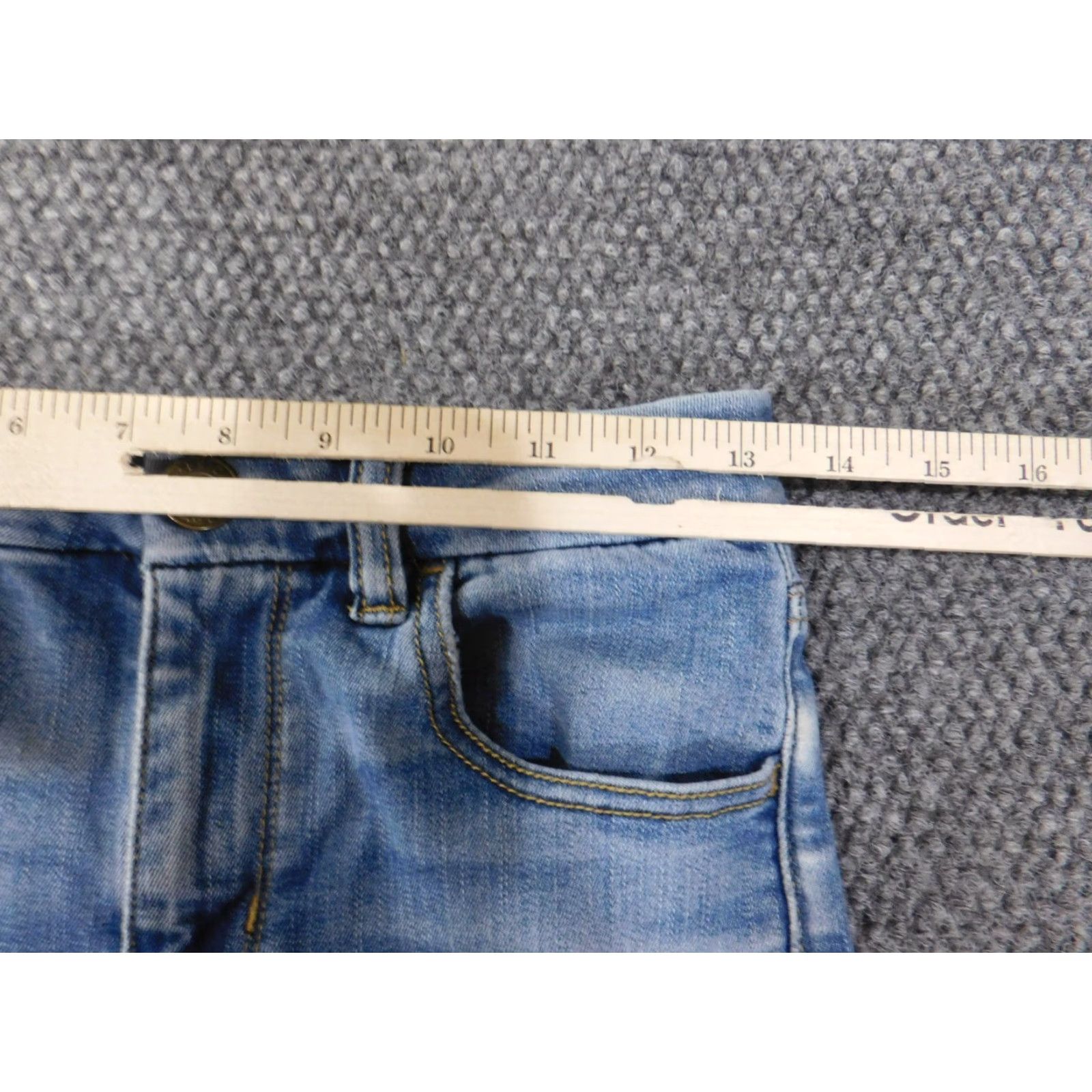 American Eagle Outfitters American Eagle Outfitters Jeans Womens 4 Jegging Distressed Blue High Rise Dark Wash - 28 Inseam Slim, Regular Fit, Denim, Zip - Mens? No, Women. Size 27" / US 4 / IT 40 - 5 Thumbnail