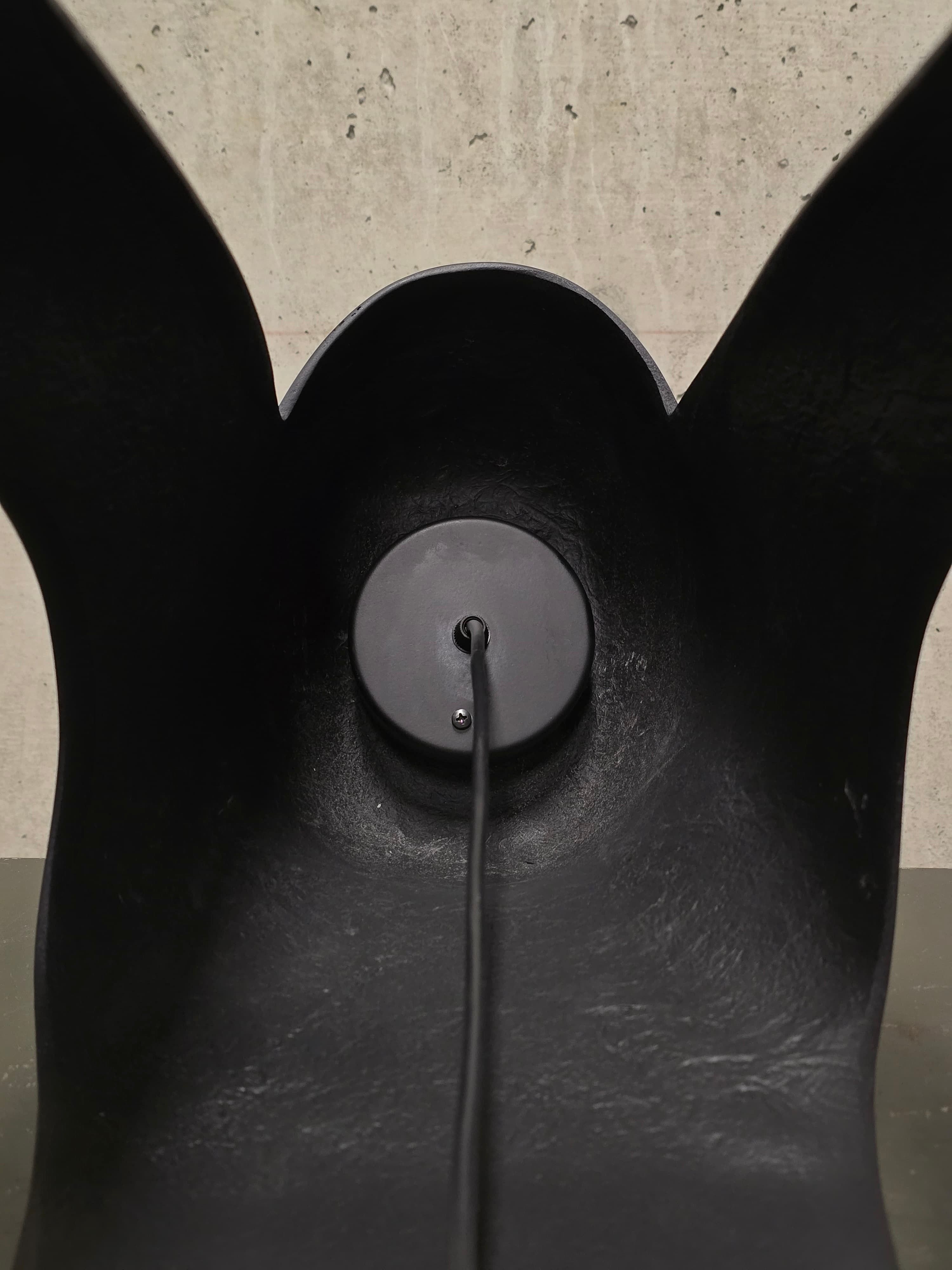 Rick Owens Rick Owens AW22 "STROBE" Black 'HEDJET' Lamp Helmet Size ONE SIZE - 9 Thumbnail