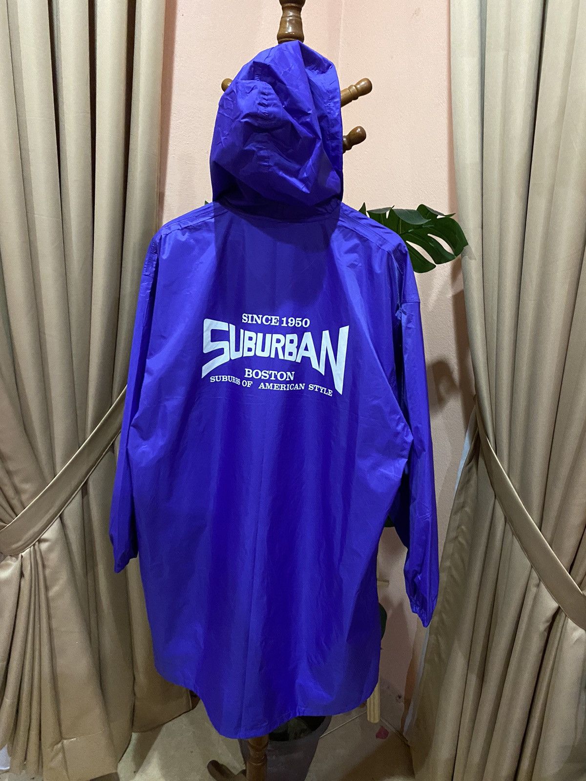 Japanese Brand Suburban Boston Hooded Raincoat Vintage 1990s Made in Japan Size US L / EU 52-54 / 3 - 10 Thumbnail