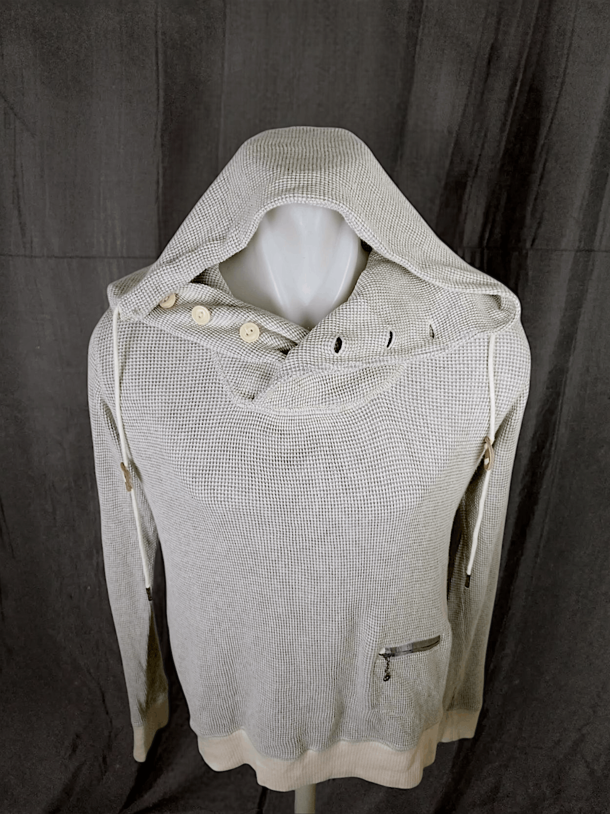 Diesel DIESEL-CO. Hoodie Slim Fit Waffle Knit Sweatshirt Jumper Size US L / EU 52-54 / 3 - 2 Thumbnail