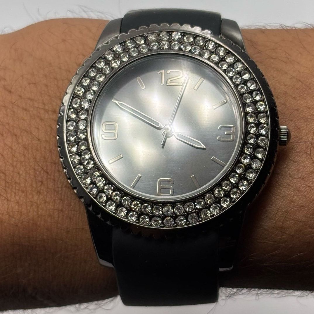 Other Silver & Black Men's Watch Size ONE SIZE - 2 Thumbnail