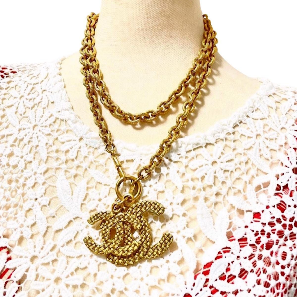 Chanel Vintage CHANEL heavy chain necklace with large and small cc Size ONE SIZE - 10 Thumbnail