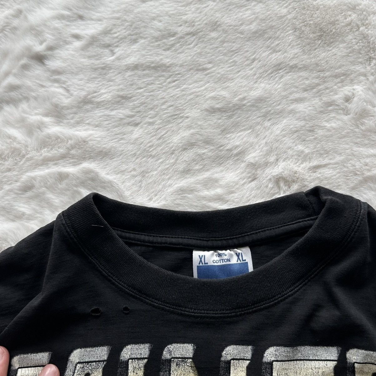 Rap Tees vintage 90s Eminem Chainsaw euro boot tee Size US XL / EU 56 / 4 - 3 Thumbnail