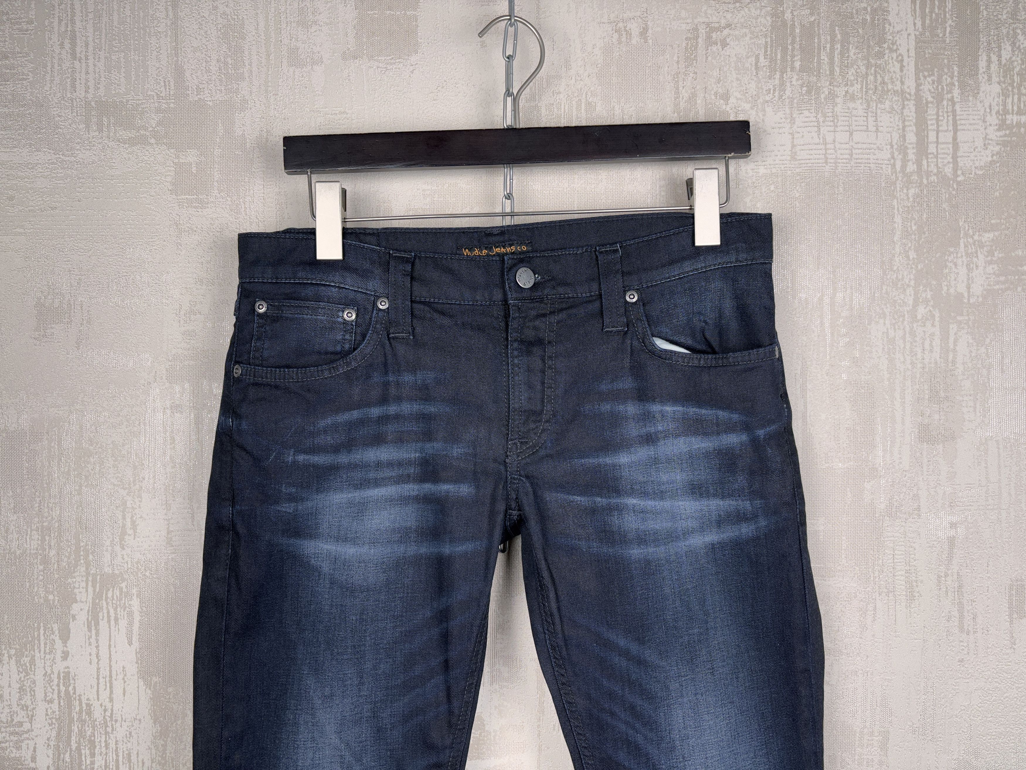 Nudie Jeans Long John Blue on Grey Men's Size W 32 / L 30