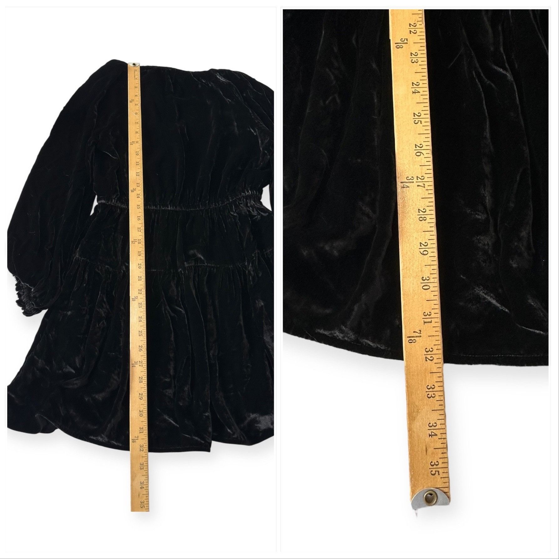 Ulla Johnson ULLA JOHNSON Audrey Tiered Puff-sleeve Velvet Mini Dress In Size S / US 4 / IT 40 - 12 Thumbnail