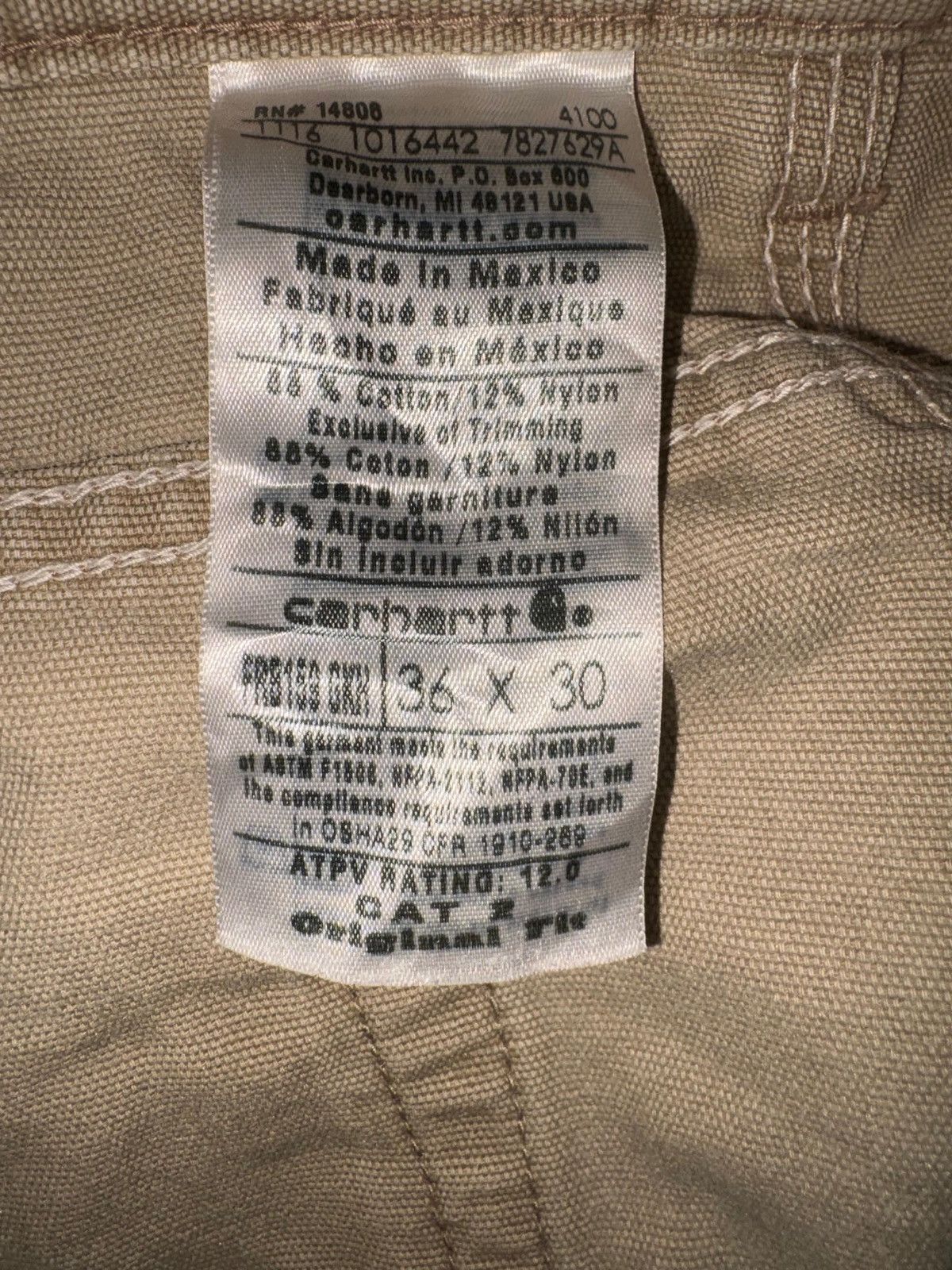 Carhartt Vintage x Carhartt x workwear x Fire Resistant pants Size US 36 / EU 52 - 9 Thumbnail