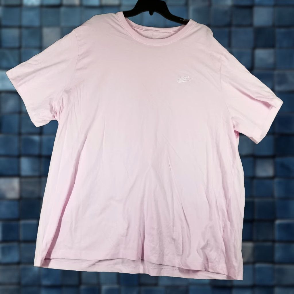Nike Shirt Mens 3XL Pink The Nike Tee AR4997-667 Swoosh Logo Cotton Casual