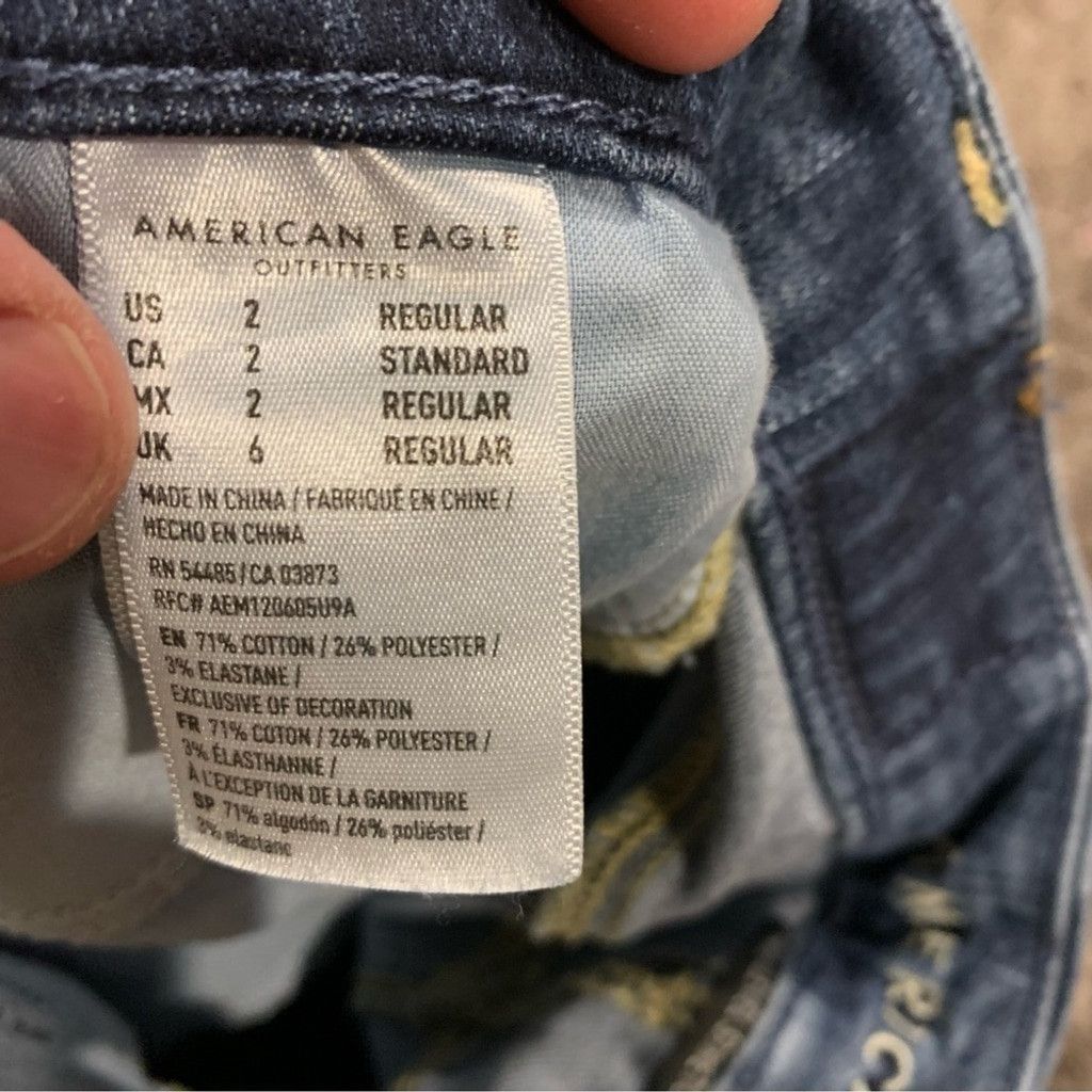 American Eagle Outfitters Women’s American Eagle Curvy Super High Rise Jegging Jeans Size 26" / US 2 / IT 38 - 10 Thumbnail