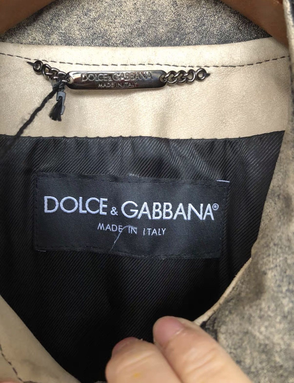 Dolce & Gabbana DG Motorcycle Leather Jacket Size US L / EU 52-54 / 3 - 4 Thumbnail