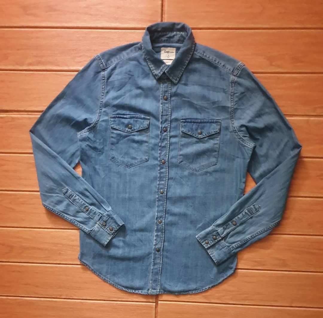 Gap Gap stonewash western shirt Size US M / EU 48-50 / 2 - 9 Thumbnail