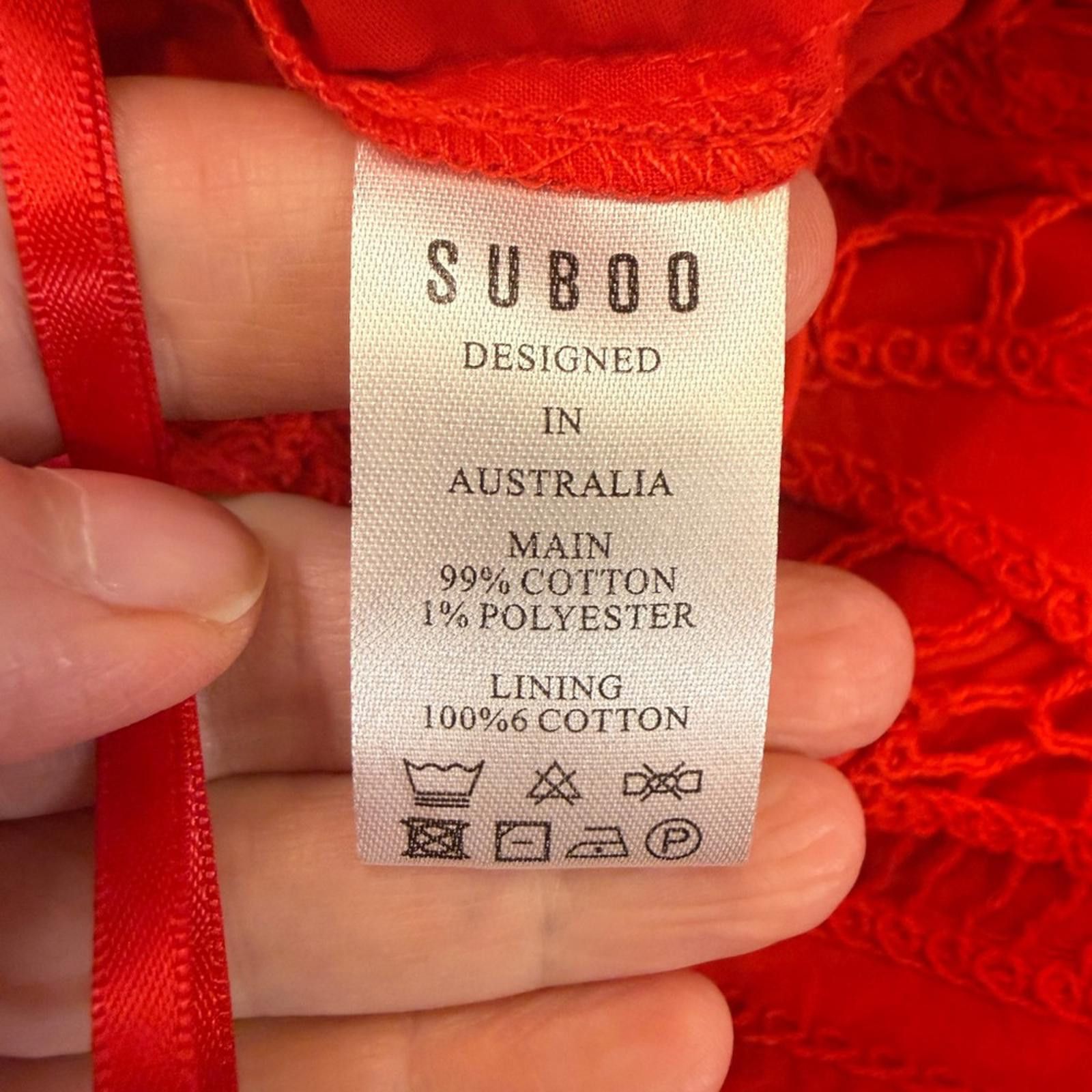 Other Suboo Florence Broderie Red Crochet Short sz S Size 28" / US 6 / IT 42 - 5 Thumbnail