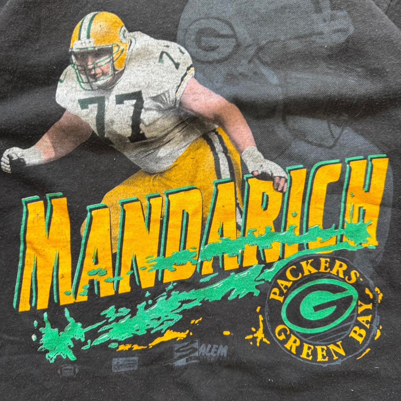 Salem Sportswear Vintage 80s Packers Tony Mandarich T Shirt Size Large Size US L / EU 52-54 / 3 - 3 Thumbnail