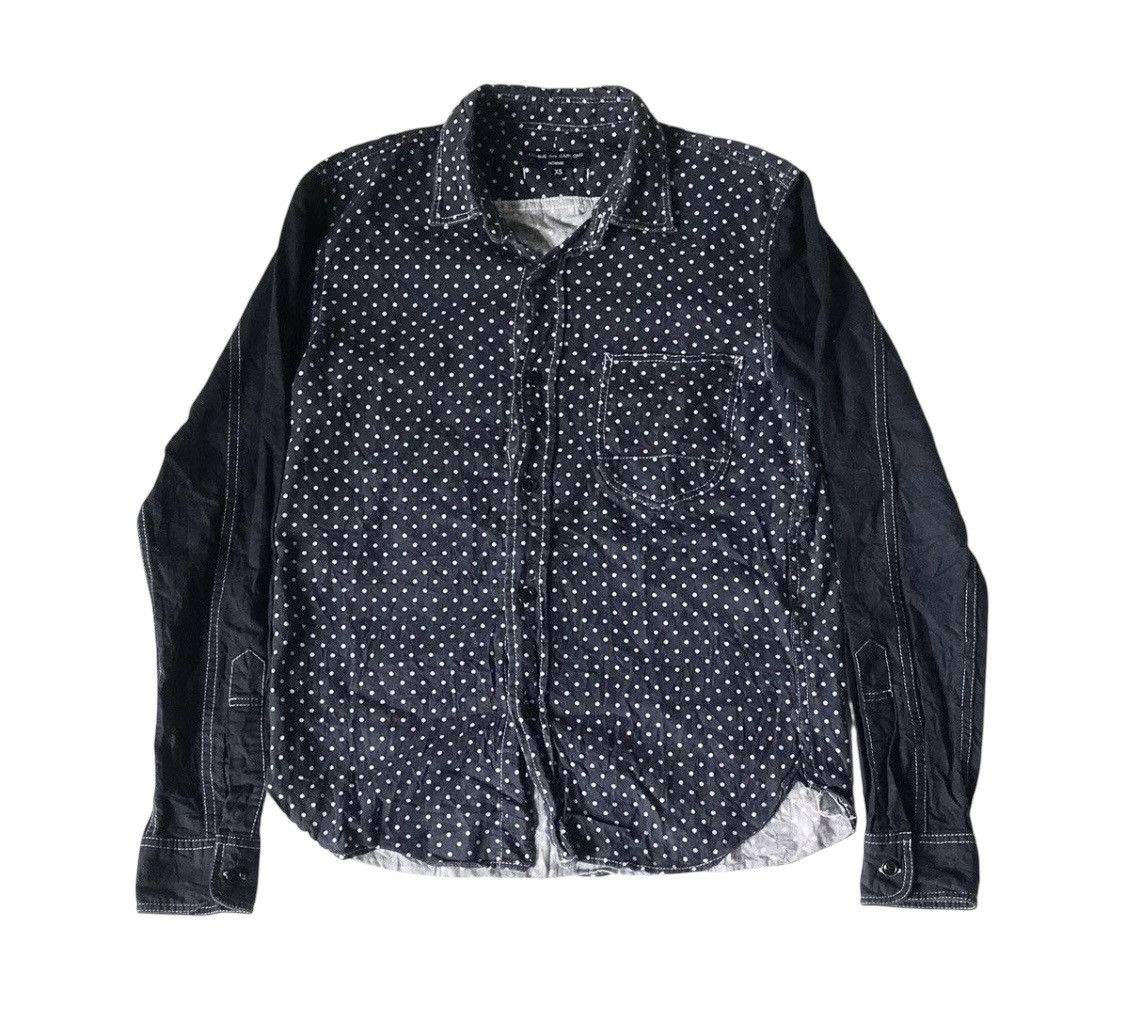 Comme des Garcons CDG homme AD2013 hybrid polkadot button up Size US S / EU 44-46 / 1 - 1 Thumbnail