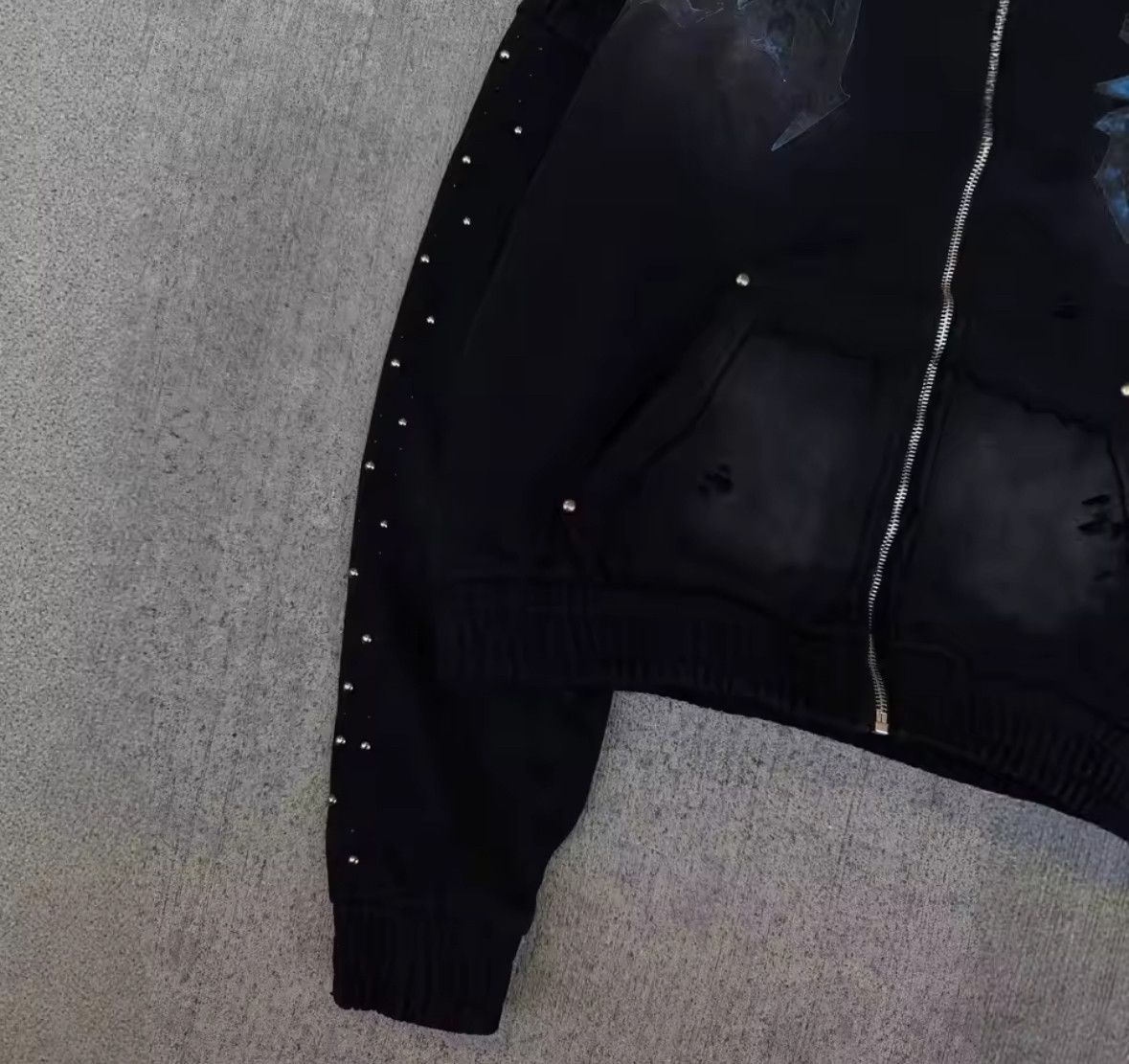 Other Fashion Punk Goth Grunge Dark Cross Rhinestone Hoodies Size US M / EU 48-50 / 2 - 3 Thumbnail