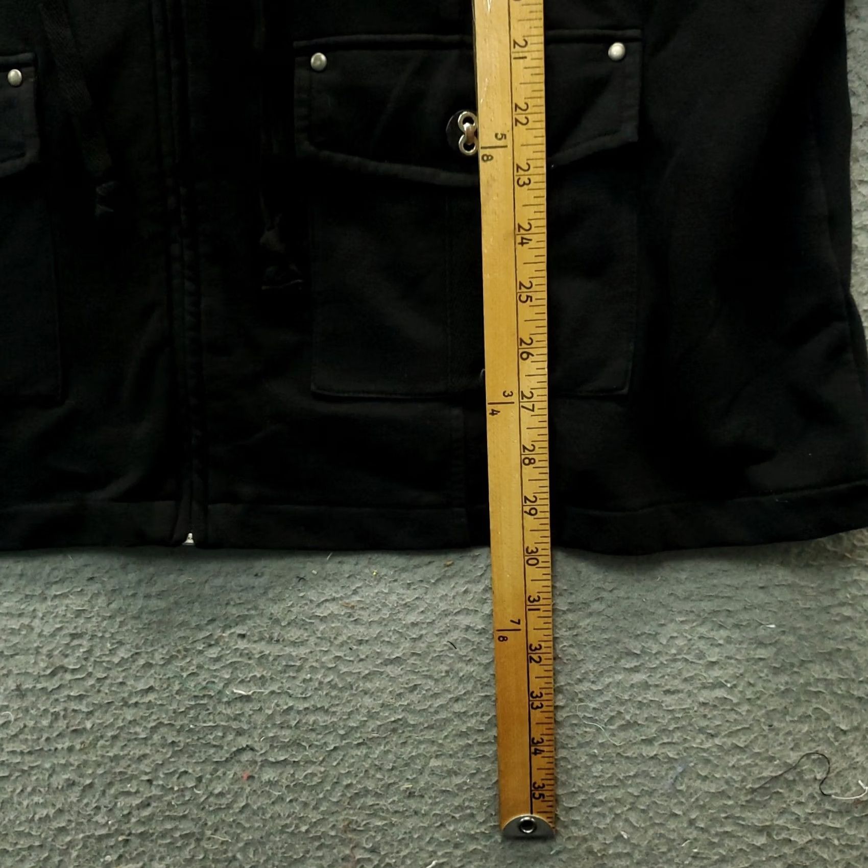 Vintage Christopher & Banks Jacket Womens 2X Black Tie Waist Pleated Neck Flap Pockets Size XXL / US 16-18 / IT 52-54 - 4 Thumbnail