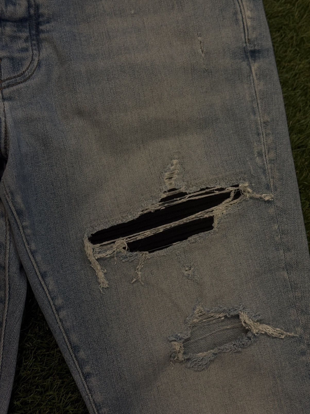 Amiri Amiri MX1 Jeans Size 33 Clean Blue Black Patch 🧼 Size US 33 - 5 Thumbnail