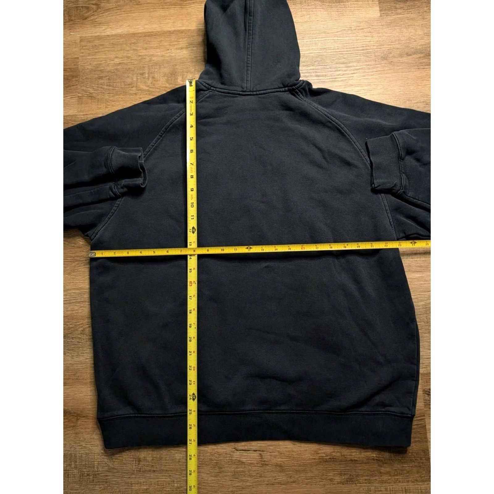 Nike VINTAGE Nike Hoodie Spellout Logo Center Swoosh Center Check Black Size XL Mens 90s Size US XL / EU 56 / 4 - 4 Thumbnail