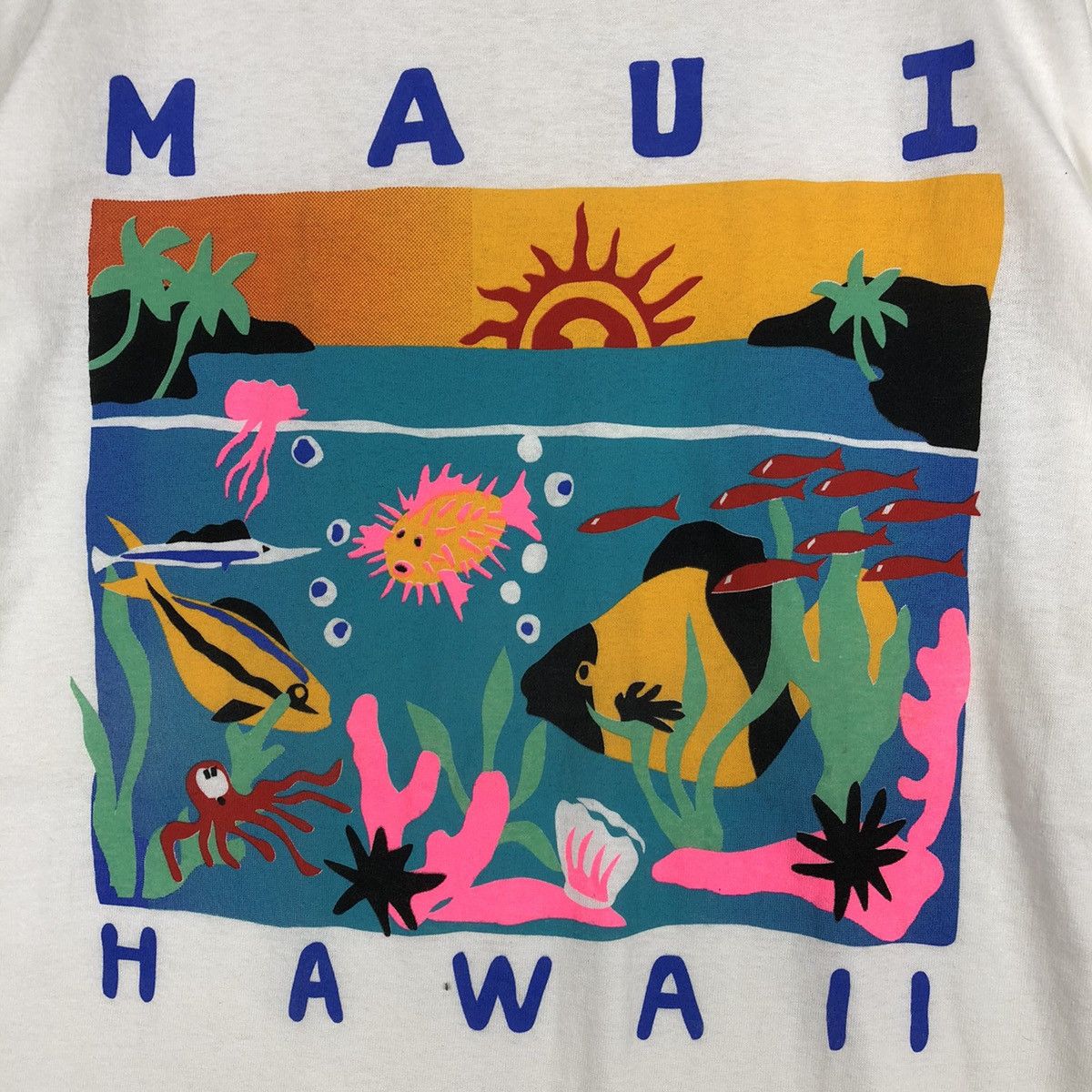 Tultex MAUI HAWAII Multicolor Printed T-Shirt Size US L / EU 52-54 / 3 - 5 Thumbnail