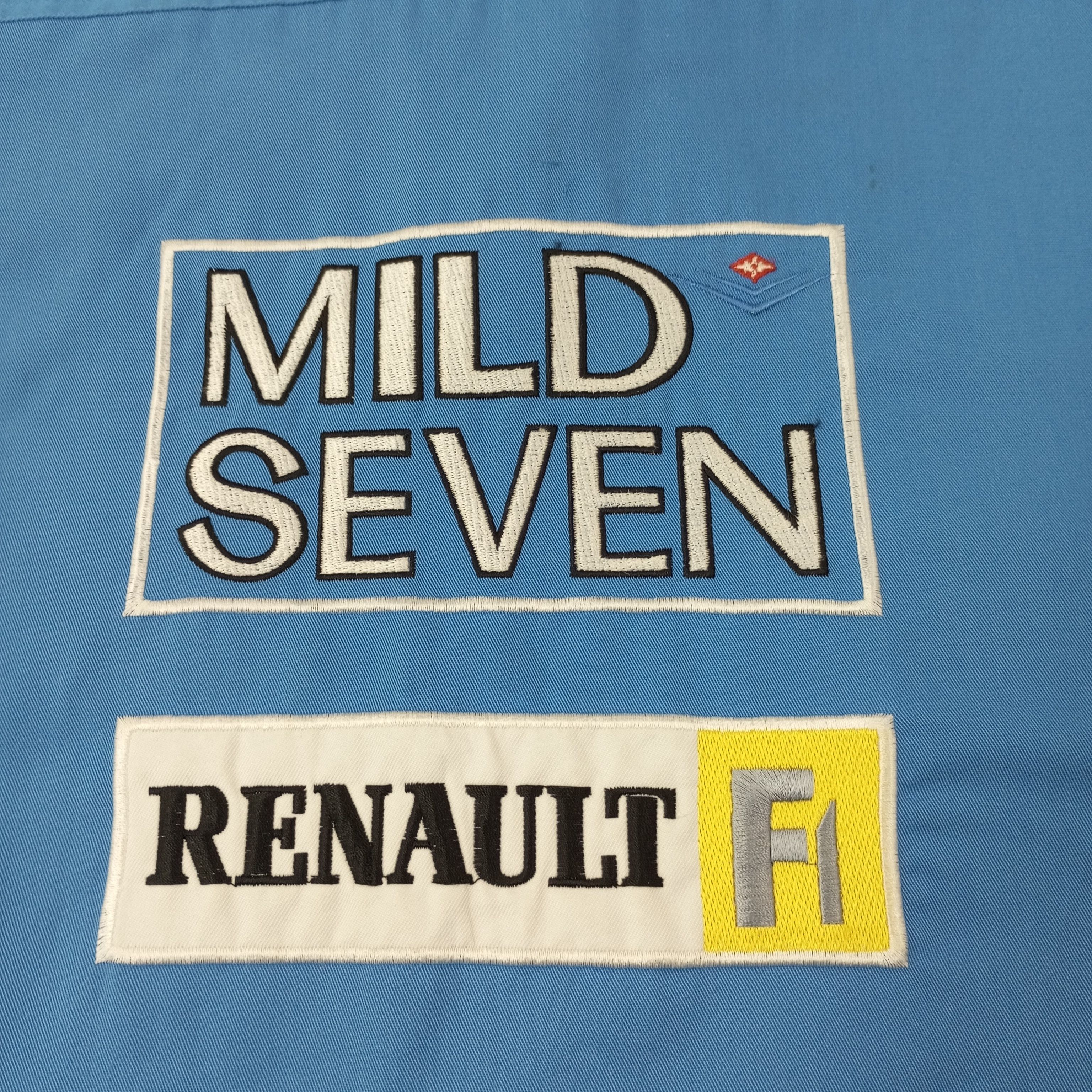 Vintage Renault F1 Mild Seven Magneti Marelli Work Shirt c239n75 Size US XL / EU 56 / 4 - 4 Thumbnail
