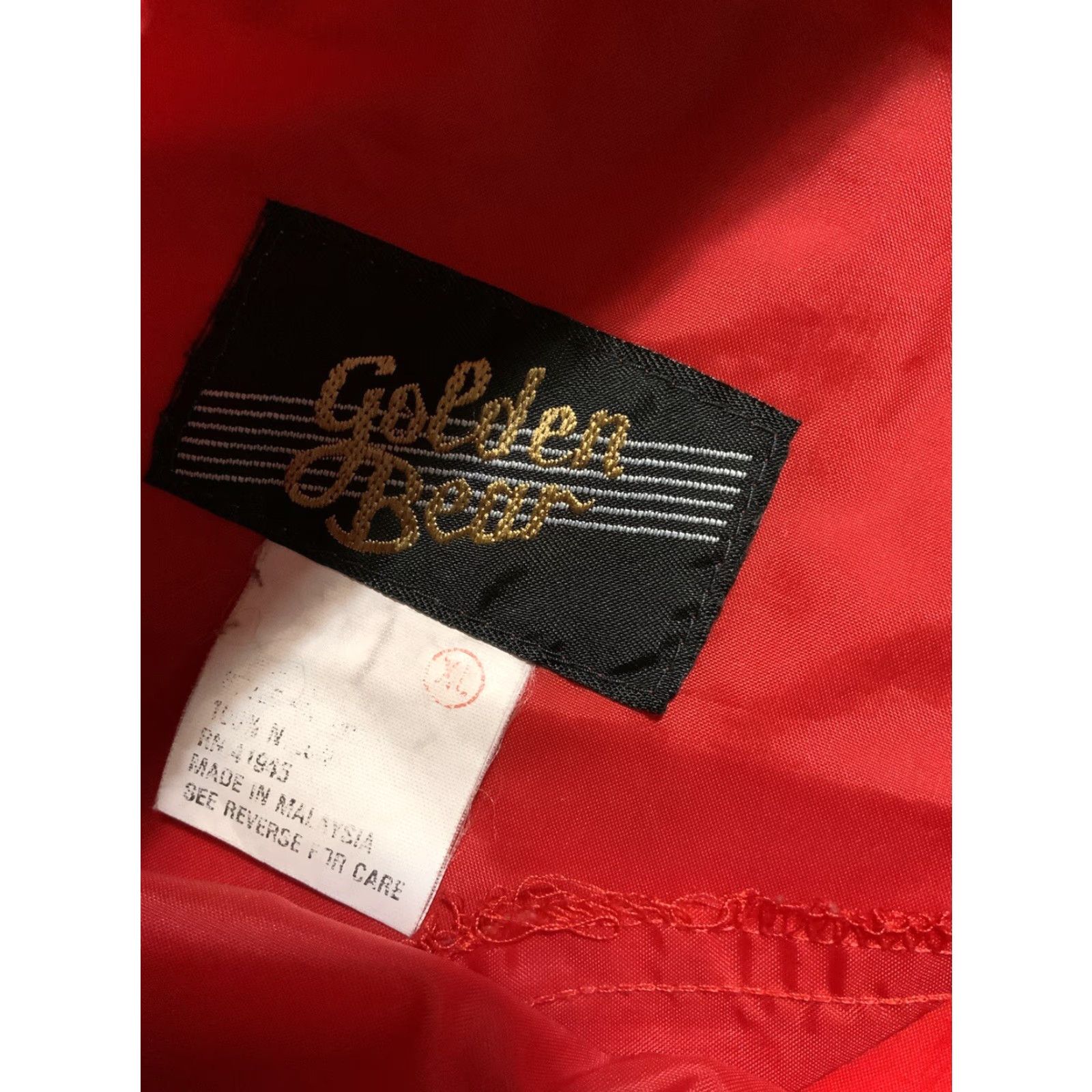 Golden Bear VINTAGE Golden Bear Men Track Pants XL Red Nylon Packable Windbreaker 90s Sportswear Activewear Size US 36 / EU 52 - 4 Thumbnail