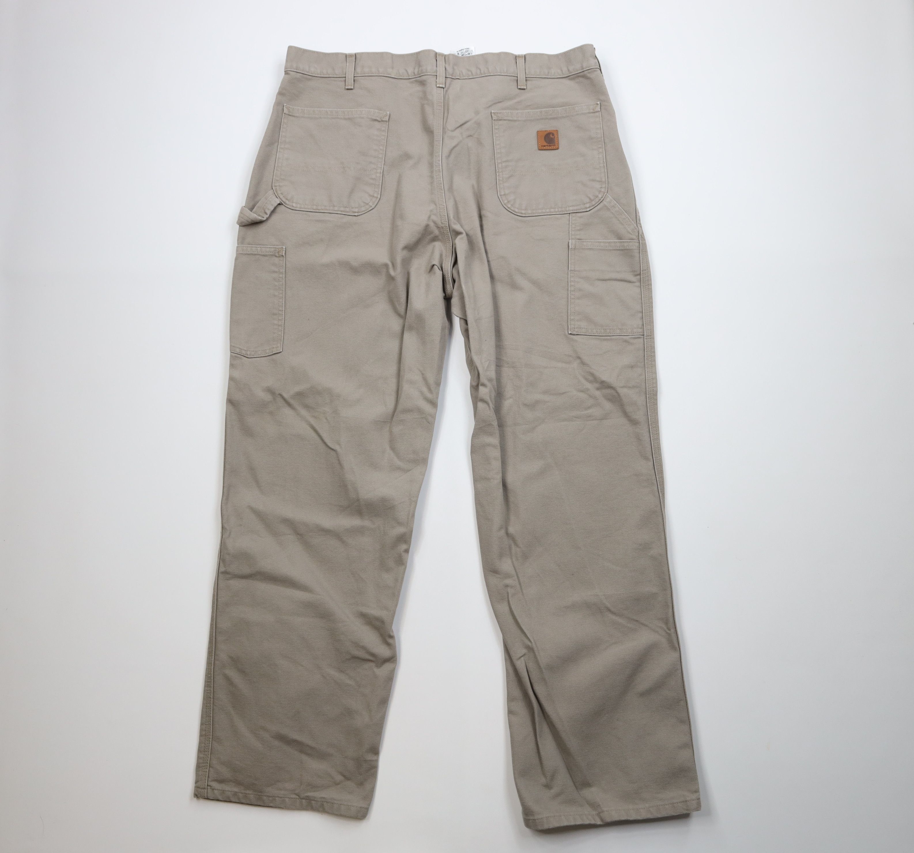 Carhartt Vintage Y2K Carhartt Wide Leg Dungaree Pants Desert Brown Size US 40 / EU 56 - 8 Thumbnail