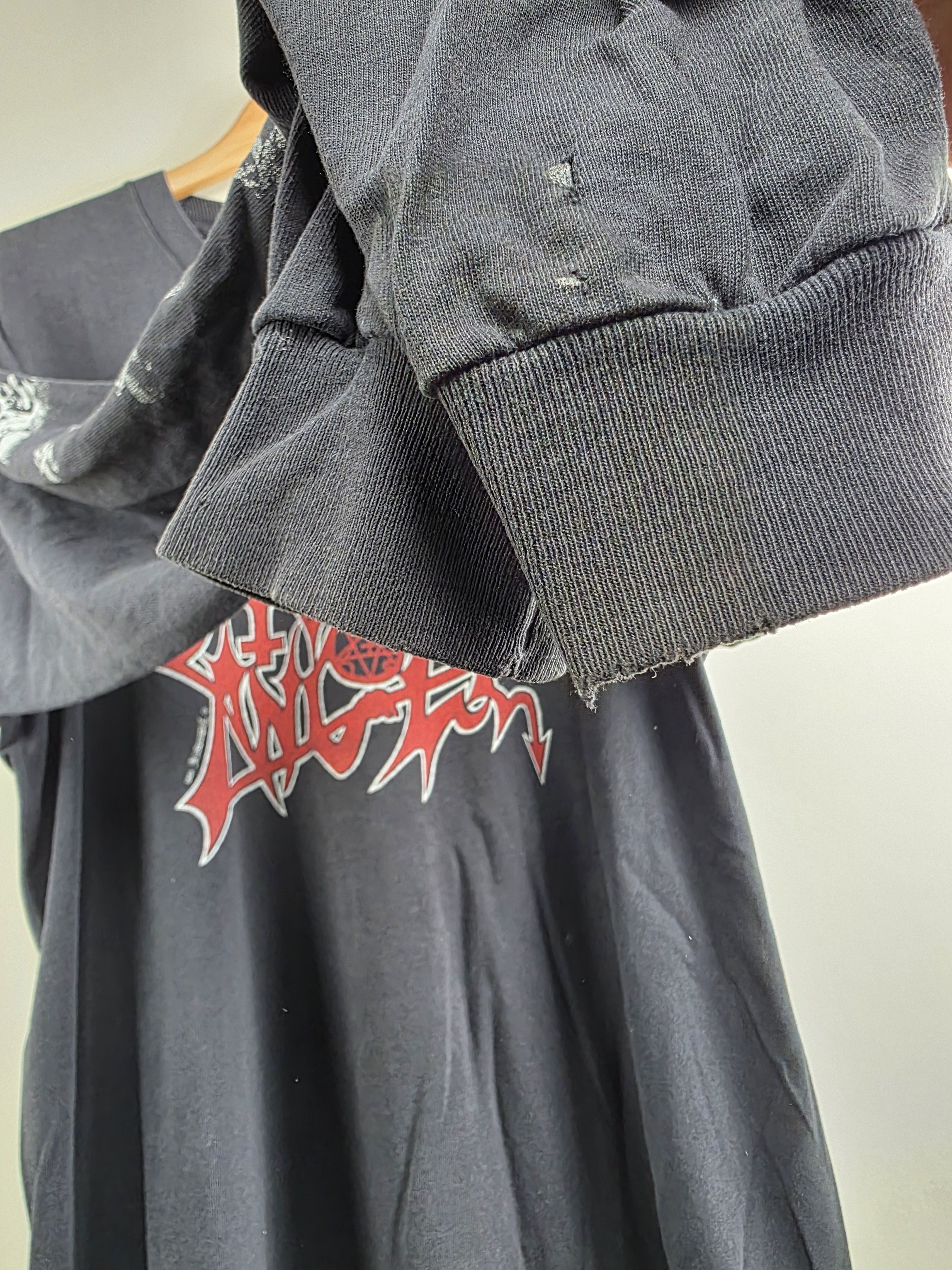 Band Tees × Vintage 1990 Earache Morbid Angel Altars of Madness Long-sleeve Size US XL / EU 56 / 4 - 3 Thumbnail