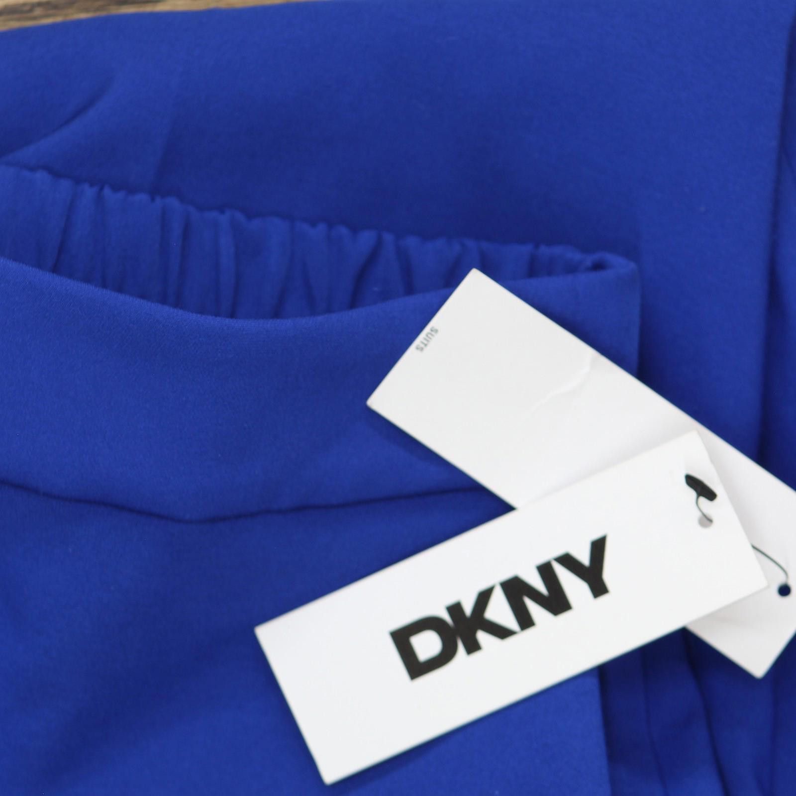 DKNY Nwt Dkny Pants With Elasticated-back Ug4pd327 Lapis Blue 0 Size 25" / US 0 / IT 36 - 3 Thumbnail