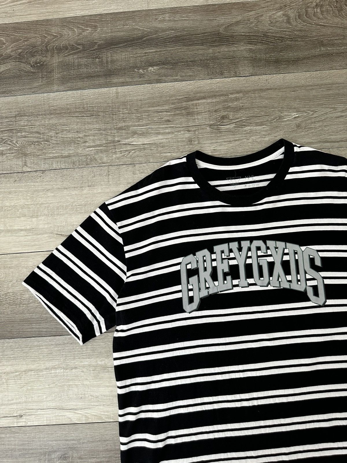 G59 Records RARE GREYGXDS Grey Gxds Black White Striped Logo Tee XXL 2XL Size US XXL / EU 58 / 5 - 2 Thumbnail