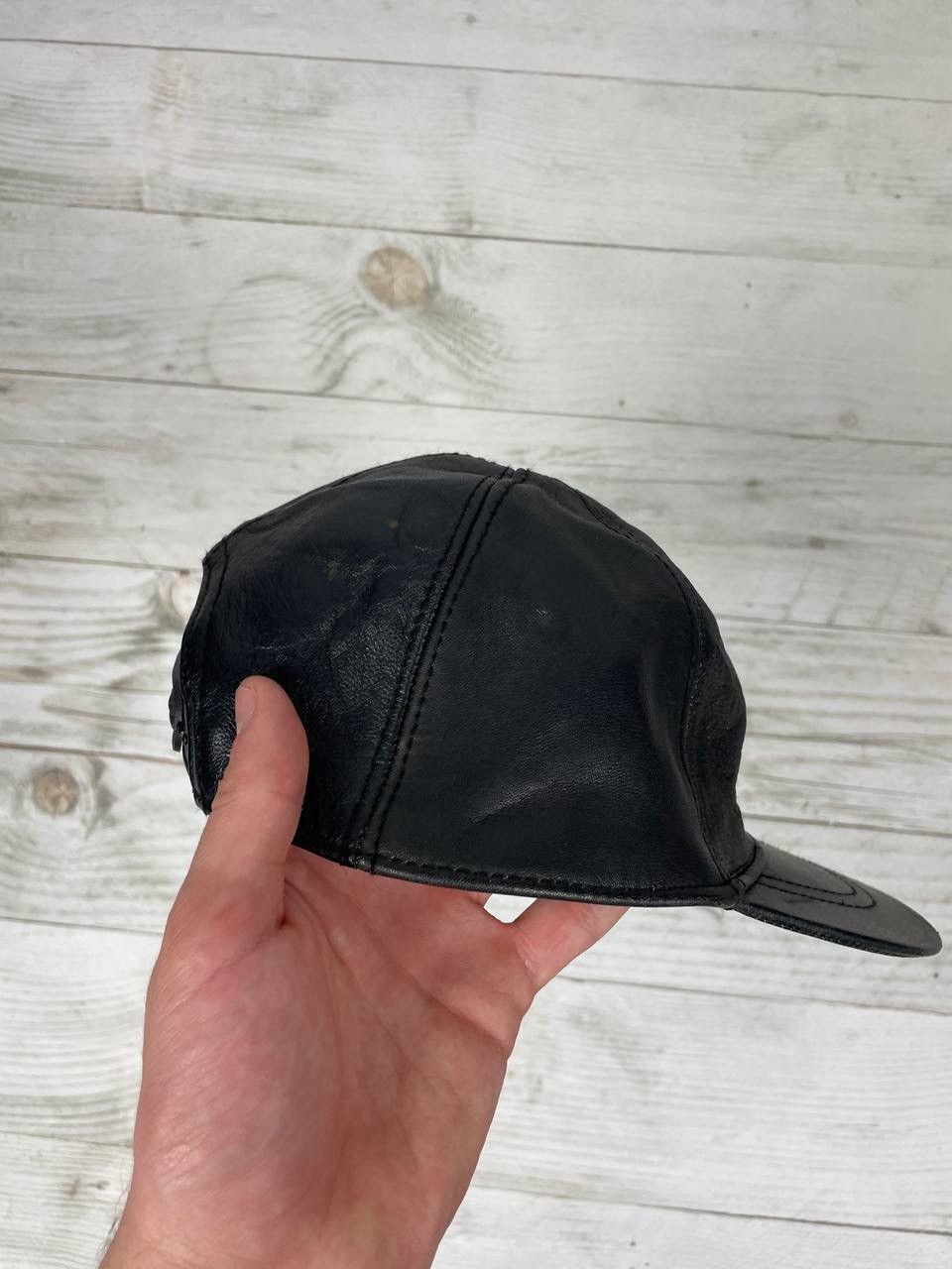 NASCAR Vintage Nissan Racing Leather Cap Big Logo Nascar 90s Size ONE SIZE - 7 Thumbnail