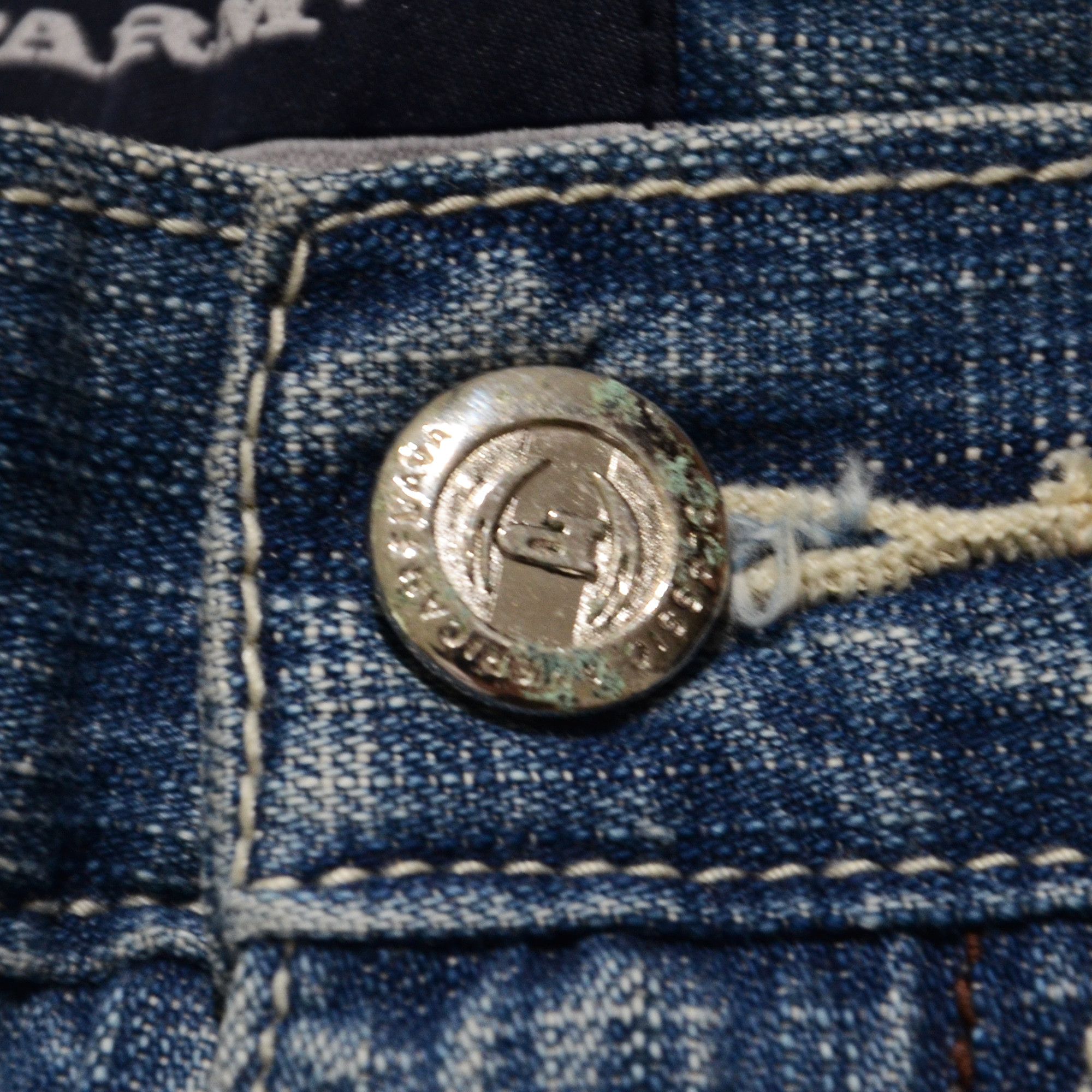Phat Farm [Folding Color Defects] PF Denim 90s Hiphop Streetwear Size US 30 / EU 46 - 8 Thumbnail