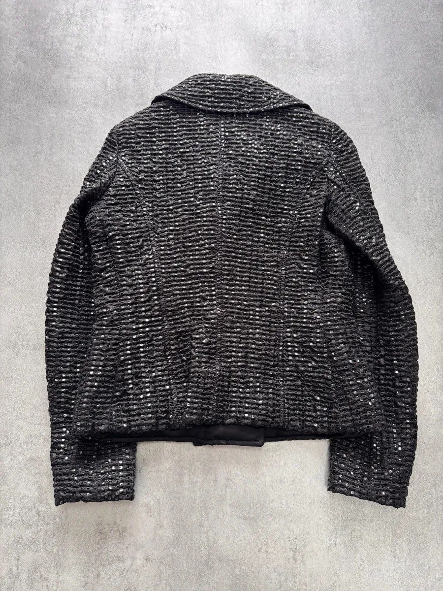 Emporio Armani × Vintage FW2008 Emporio Armani Black Screens Jacket Size S / US 4 / IT 40 - 3 Thumbnail
