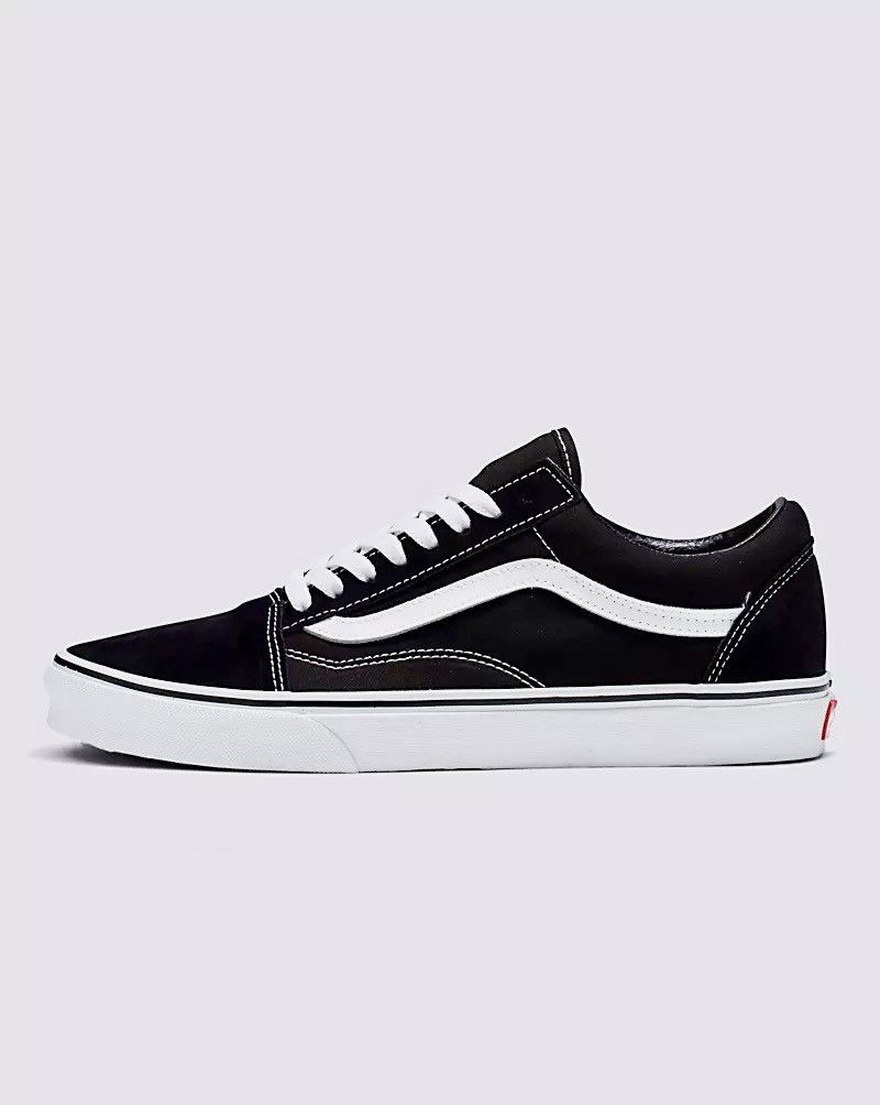 Vans Vans Old Skool Shoes Black White Low Top Sneakers Size US 12 / EU 45 - 3 Thumbnail