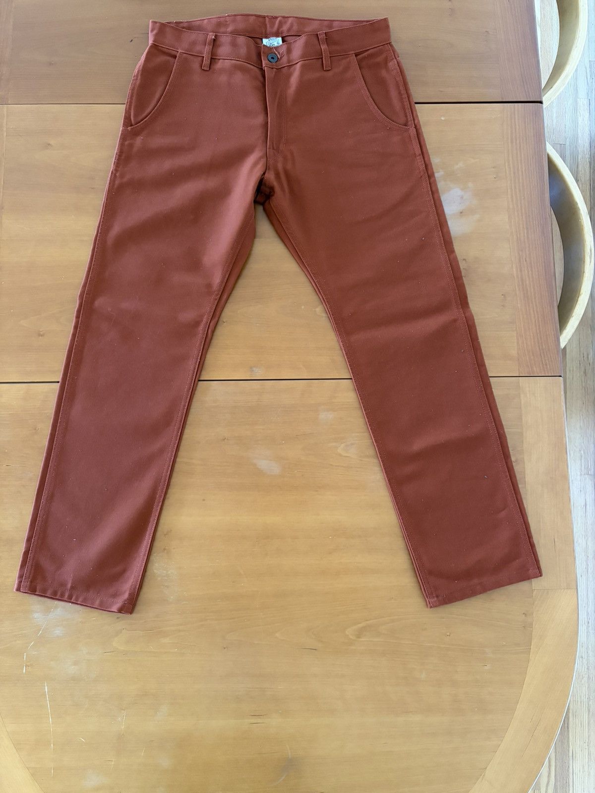 Railcar Fine Goods Railcar Flight Trouser Brick Red NWOT 34x30 Size US 34 / EU 50 - 1 Thumbnail