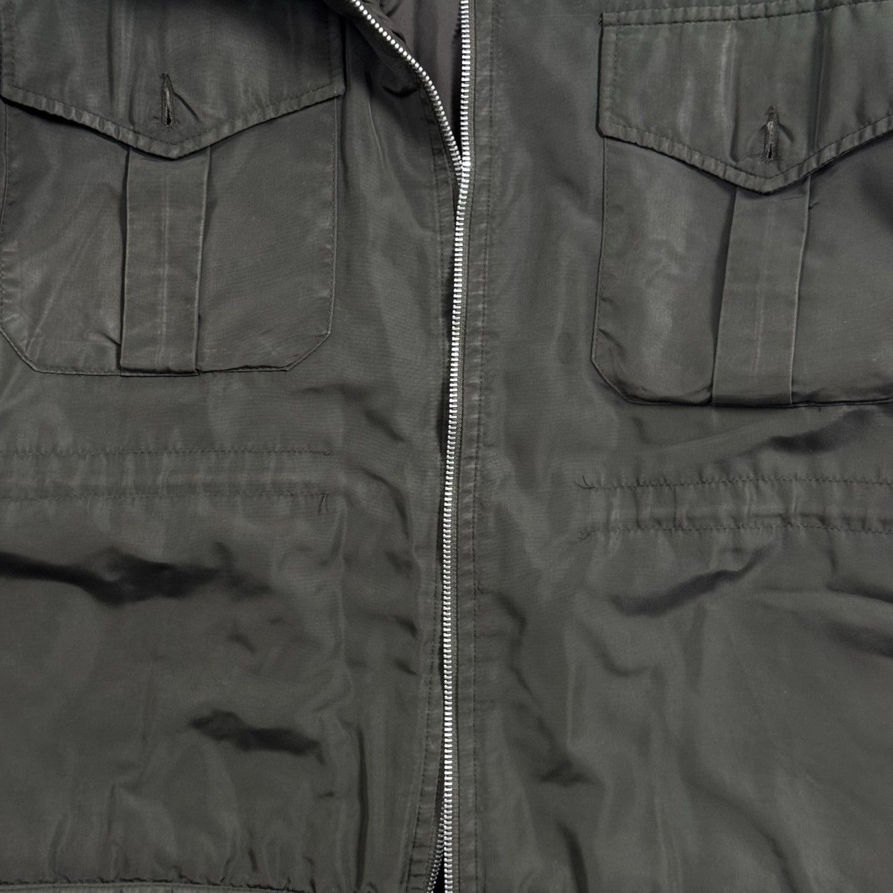 Helmut Lang HELMUT LANG Nylon Zip-Up Parka – 1998 Designer-Era, Khaki Size US S / EU 44-46 / 1 - 4 Thumbnail