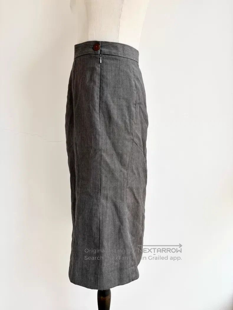 Vivienne Westwood Vivienne Westwood Gray Striped Mermaid Long Skirt Size 26" / US 2 / IT 38 - 2 Thumbnail