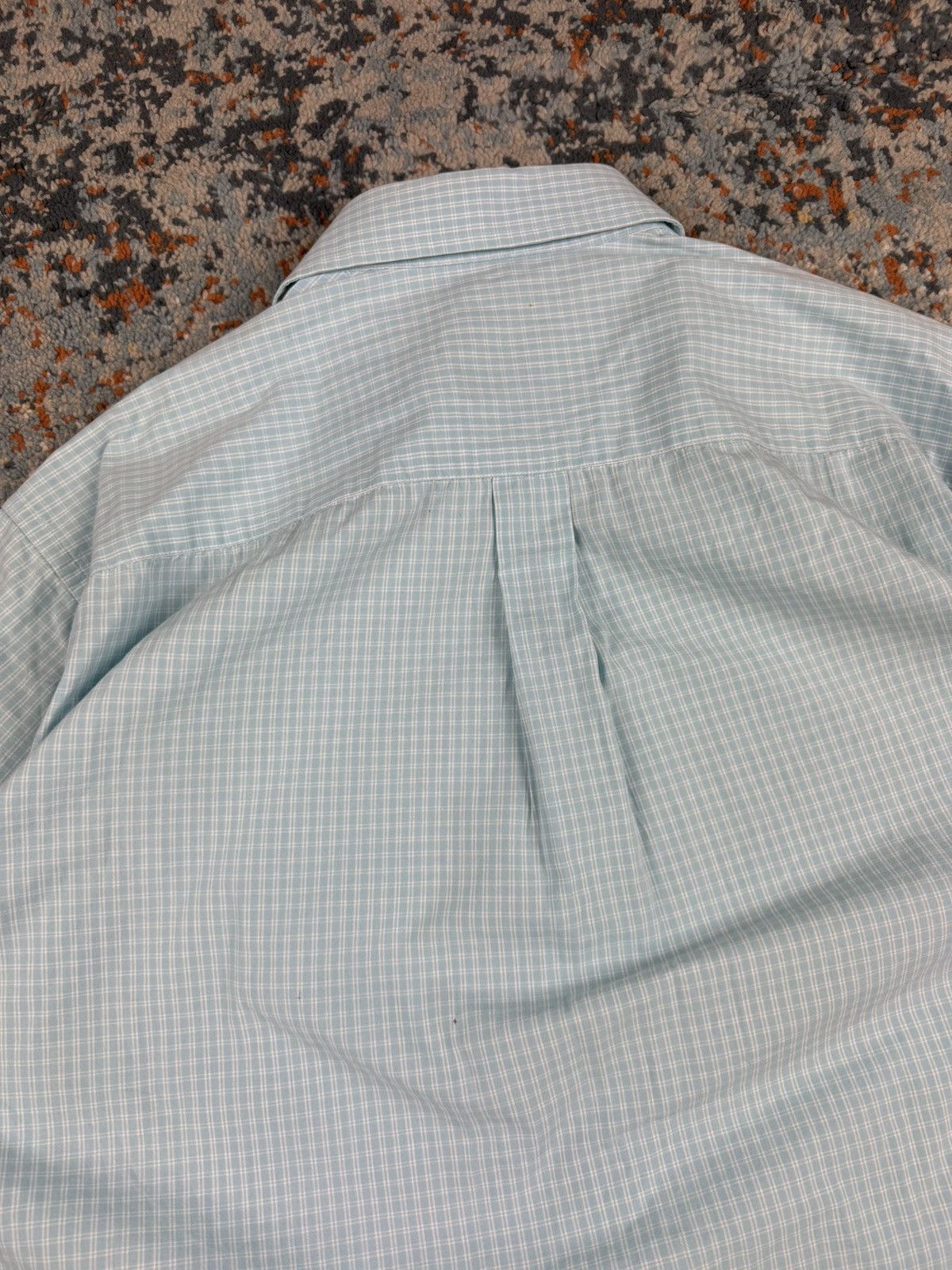 The Kooples Vintage 90s Thomas Burberry baby blue short sleeve shirt Size US M / EU 48-50 / 2 - 8 Thumbnail