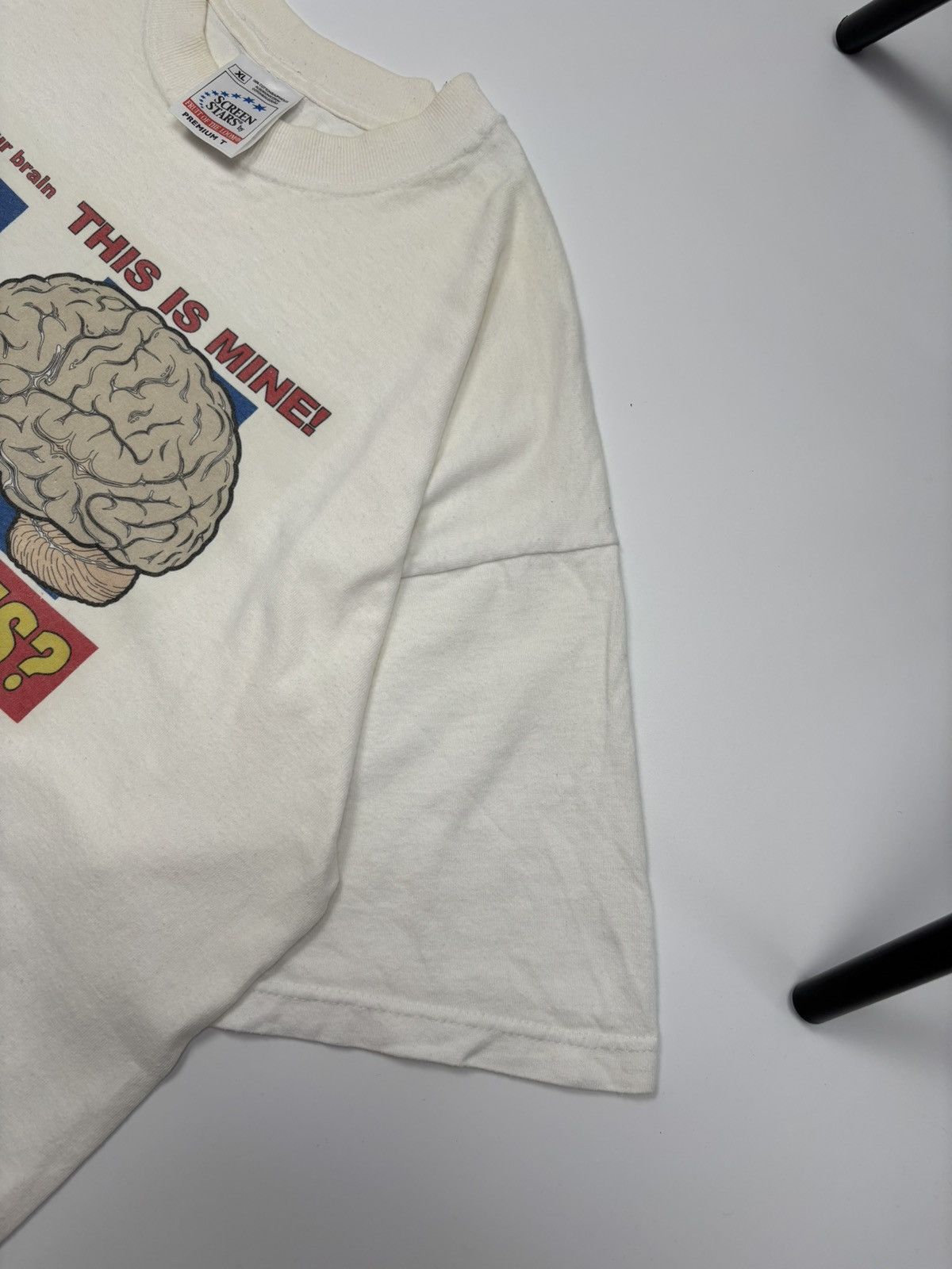 Vintage Vintage 90’s “This is your brain” Art Tee Streetwear T-Shirt Size US XL / EU 56 / 4 - 8 Thumbnail