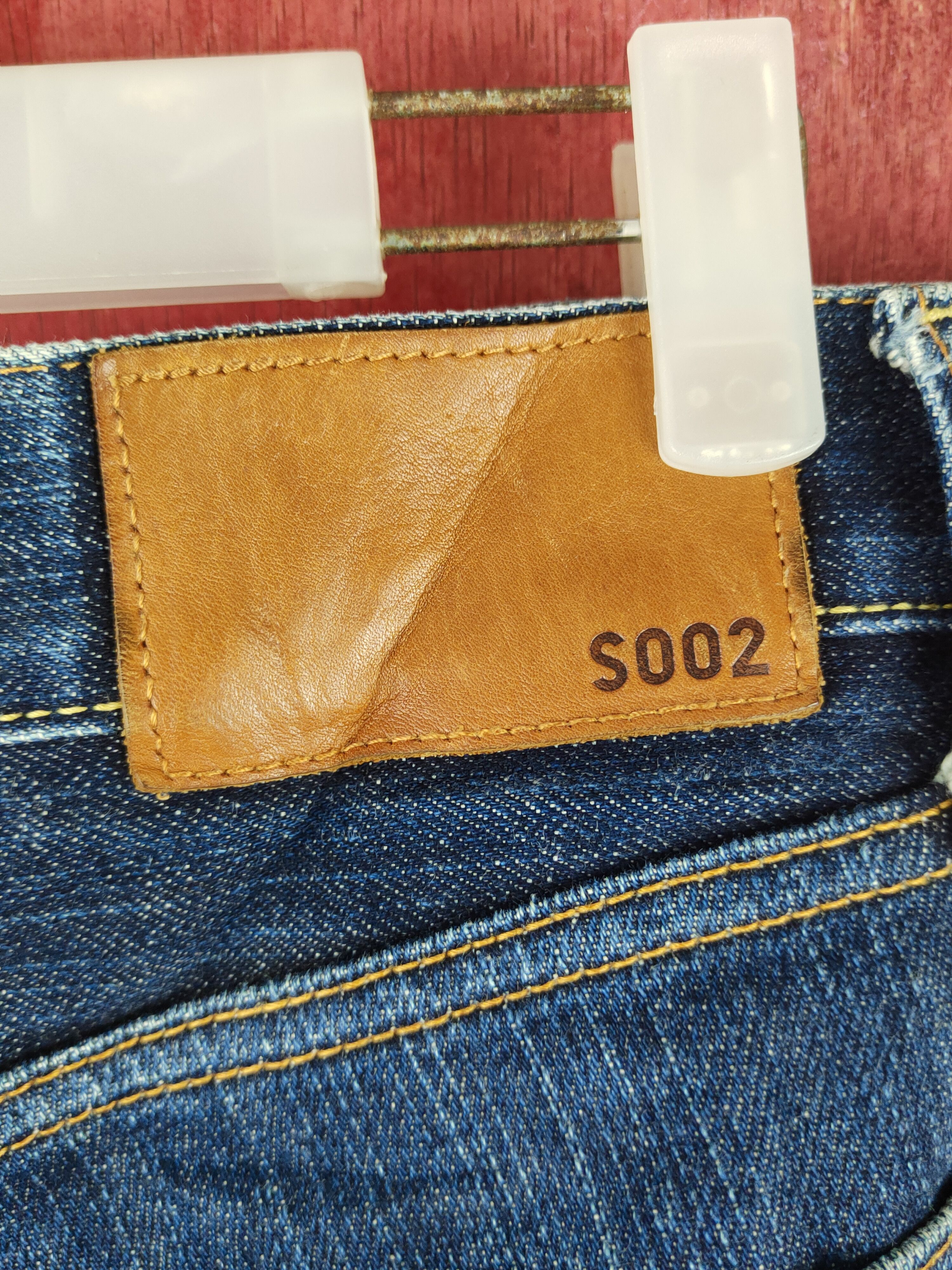 Japanese Brand Uniqlo Dark Blue Distressed Ripped Jeans #S1654 Size US 31 - 9 Thumbnail
