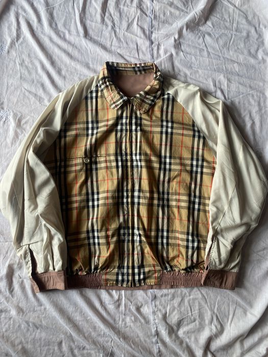 Vintage 💕rare color💕 vintage burberry Harrington-style jacket