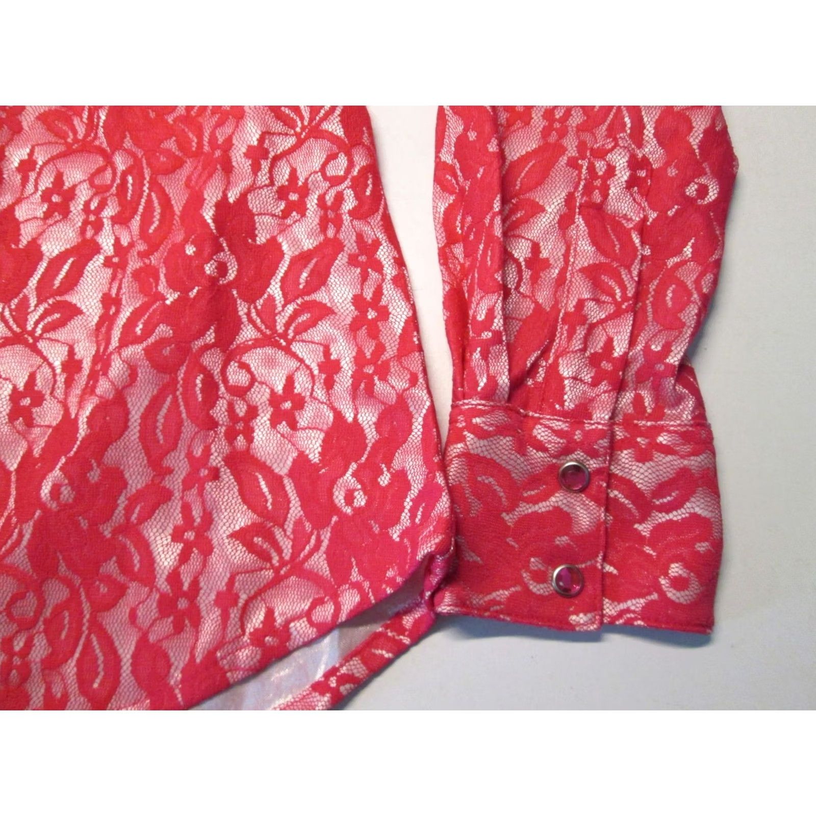 Wrangler NWT Wrangler Womens Pink Floral Button-Up Blouse Long Sleeve Collared Size M Size M / US 6-8 / IT 42-44 - 3 Thumbnail