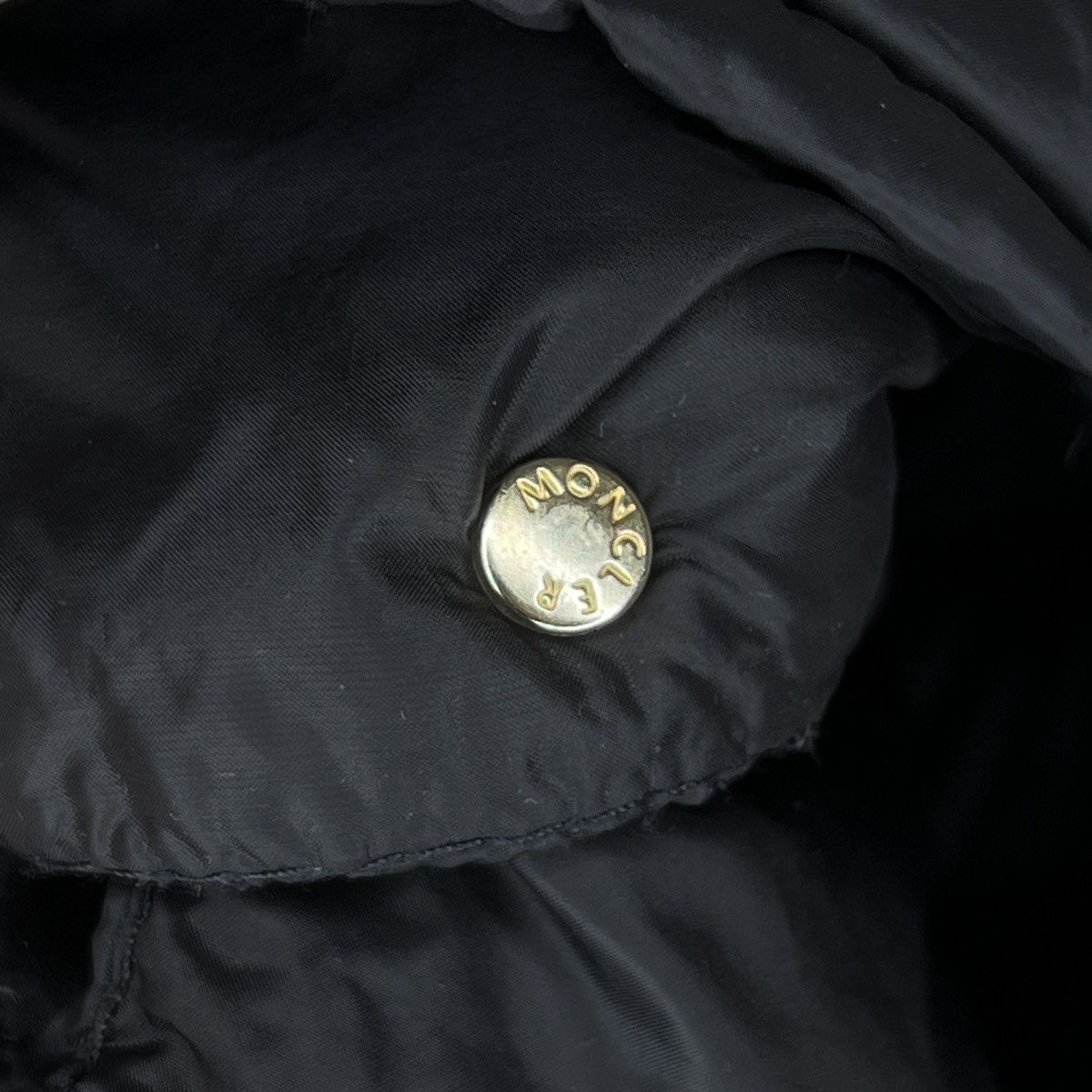 Designer × Moncler Moncler Puffer Down Vest Gilet Jacket Logo Black Retro Y2K Size M / US 6-8 / IT 42-44 - 6 Thumbnail