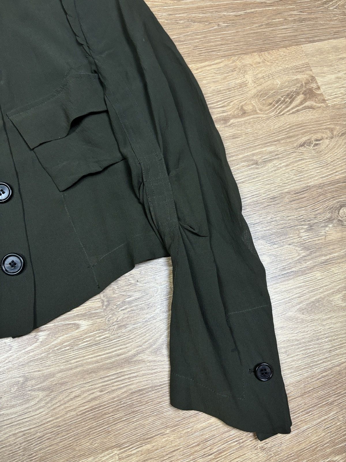 Ann Demeulemeester SS2003 Ann Demeulemeester Cropped Structured Button Jacket Size XS / US 0-2 / IT 36-38 - 5 Thumbnail