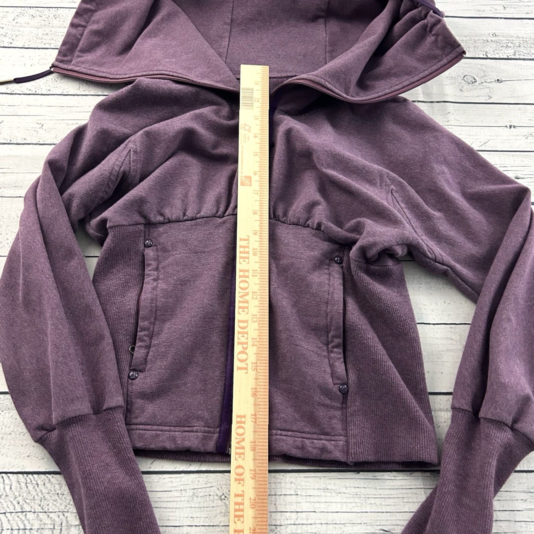 Lululemon Lululemon Full Zip Sweatshirt Women's 6 Purple Boat Neck Activewear Ladies Size M / US 6-8 / IT 42-44 - 2 Thumbnail