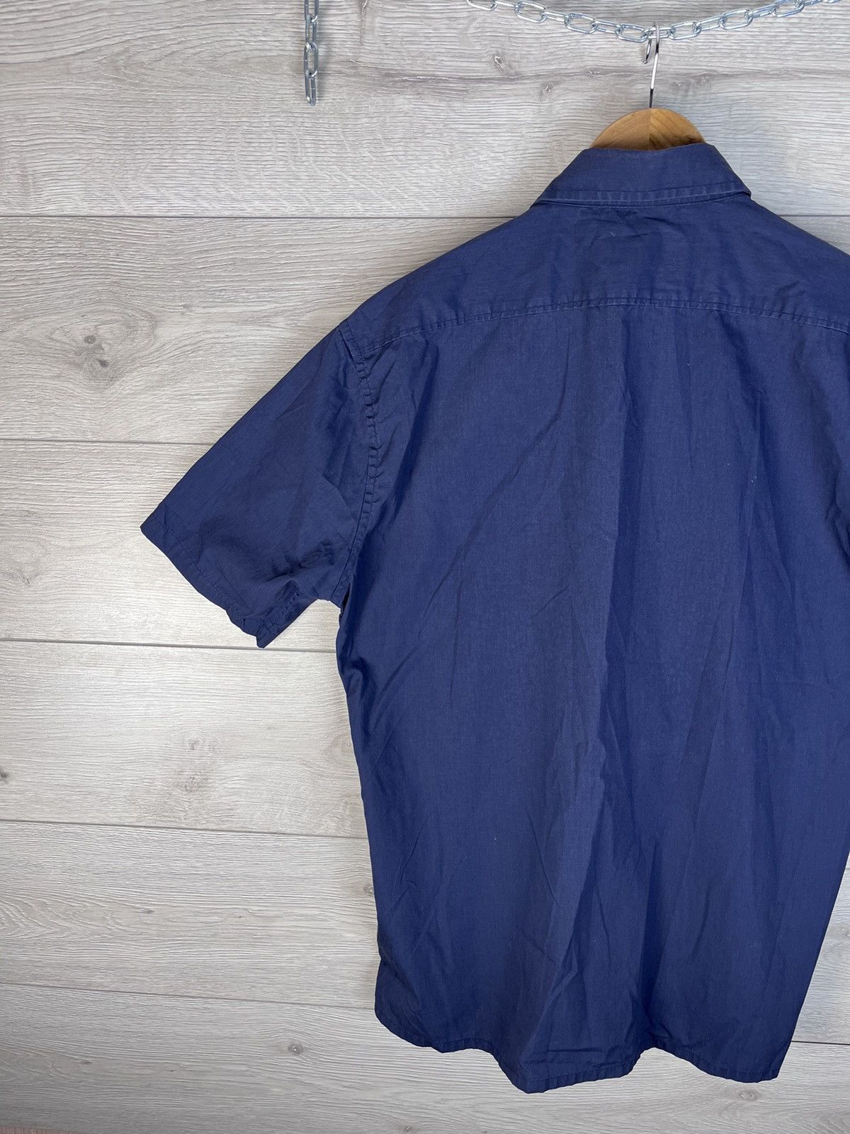 Yves Saint Laurent Men's Button Down Shirt YSL size L cotton 100% blue Size US L / EU 52-54 / 3 - 11 Thumbnail