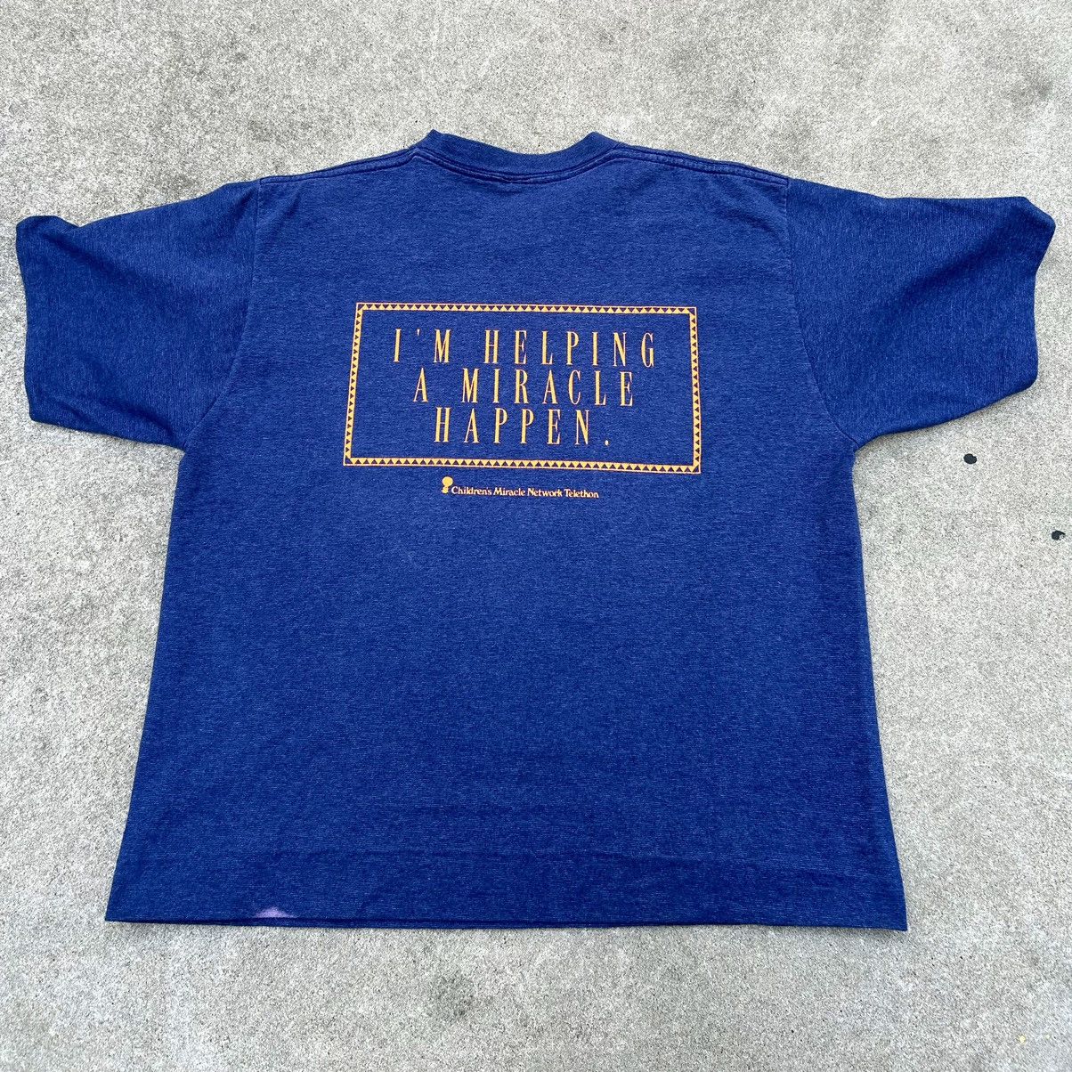 Vintage Sick Kids Telethon vintage 90s blue teddy bear t-shirt Size US XL / EU 56 / 4 - 2 Thumbnail