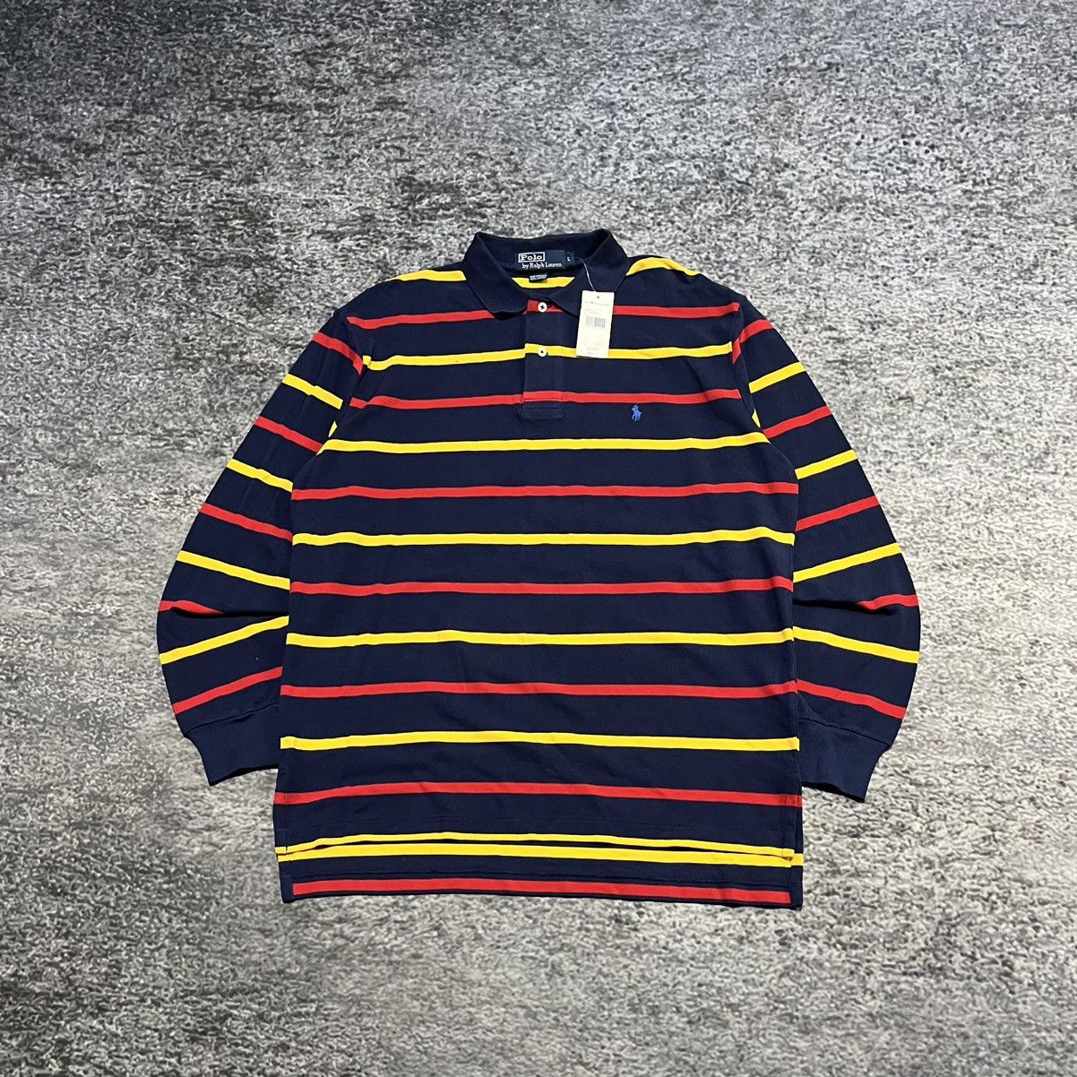Polo Ralph Lauren Vintage Polo Ralph Lauren Striped Longsleeve Polo Shirt NEW Size US L / EU 52-54 / 3 - 1 Thumbnail