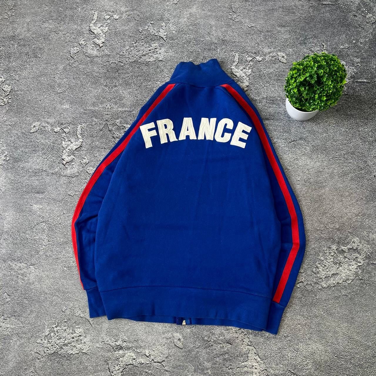 Other Y2K Rare 🇫🇷 Blue 10 Italia Team big center logo Soccer Zip Size US L / EU 52-54 / 3 - 11 Thumbnail